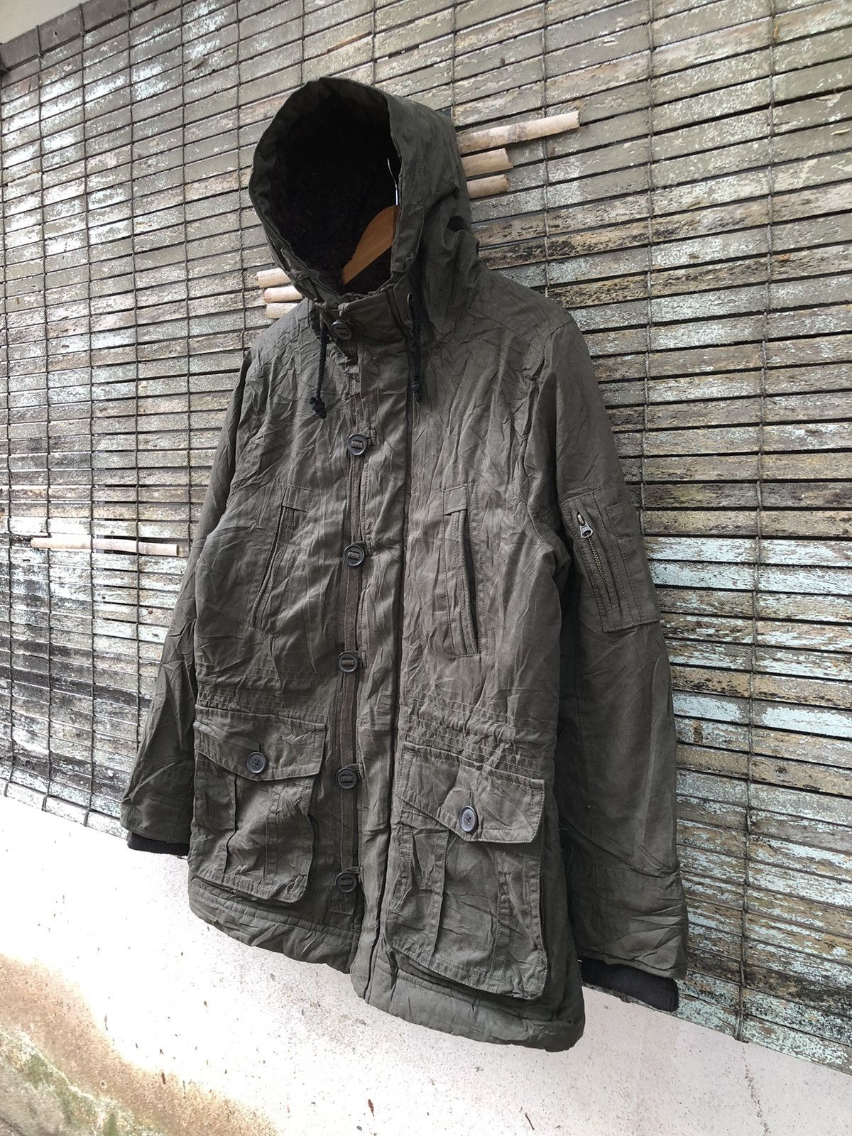 Belstaff × Japanese Brand × Vintage Vintage Japanese Brands Create Barefoot Military Jacket Size US L / EU 52-54 / 3 - 4 Thumbnail