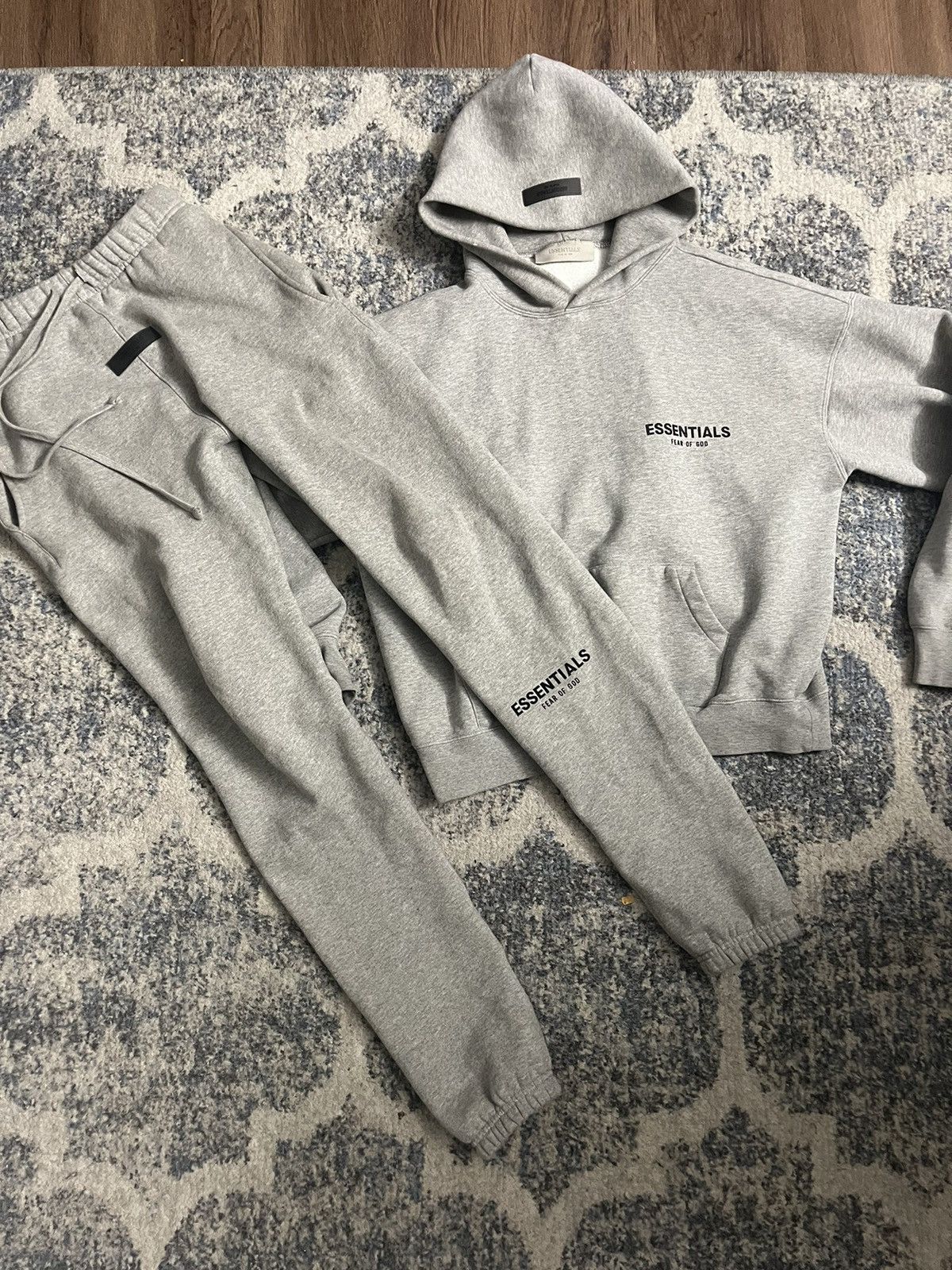 image of Essential Fear Of God Sweatsuit in Grey, Men's (Size XS)