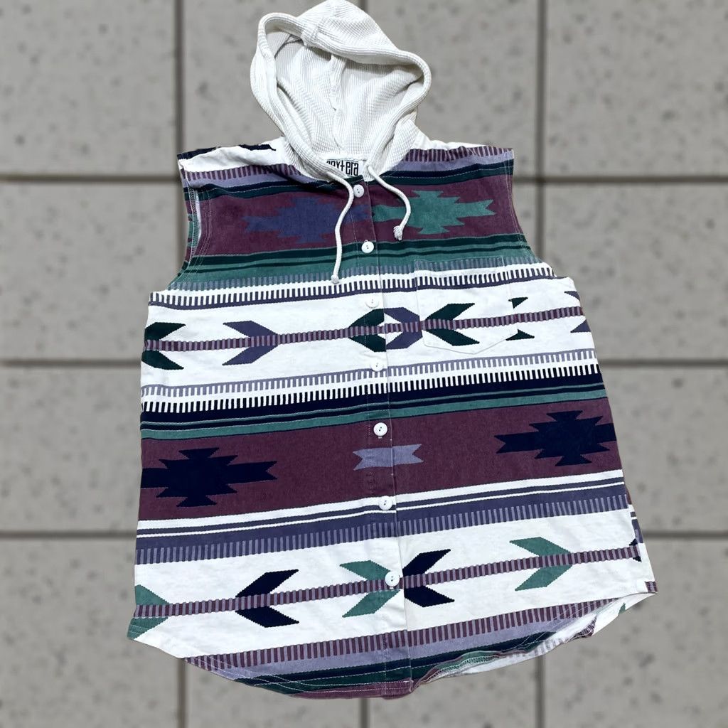 NEXT VINTAGE NEXT ERA Tank Button Shirt Mens S Beach Hoodie Southwest Aztec Small Shirt Unisex Adults XS? Size US M / EU 48-50 / 2 - 1 Thumbnail
