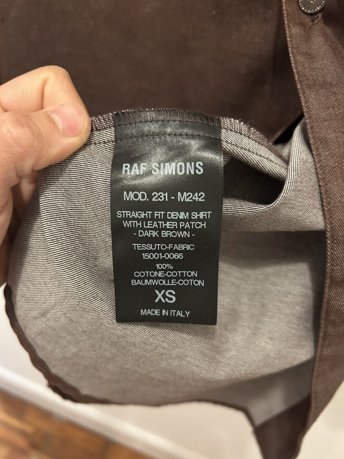 Raf Simons Raf Simons Straight Fit Denim Overshirt Size US S / EU 44-46 / 1 - 3 Thumbnail