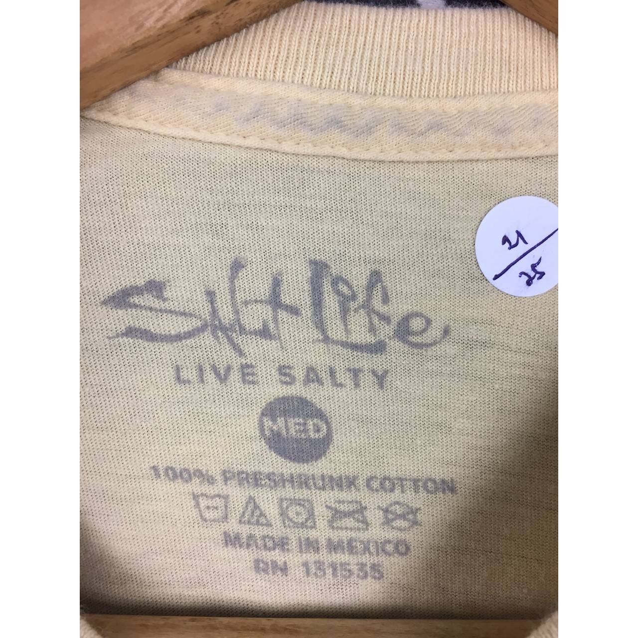 Vintage Salt Life Live Salty Tight Lines And Slight Seas Pocket Tee Size US M / EU 48-50 / 2 - 11 Thumbnail