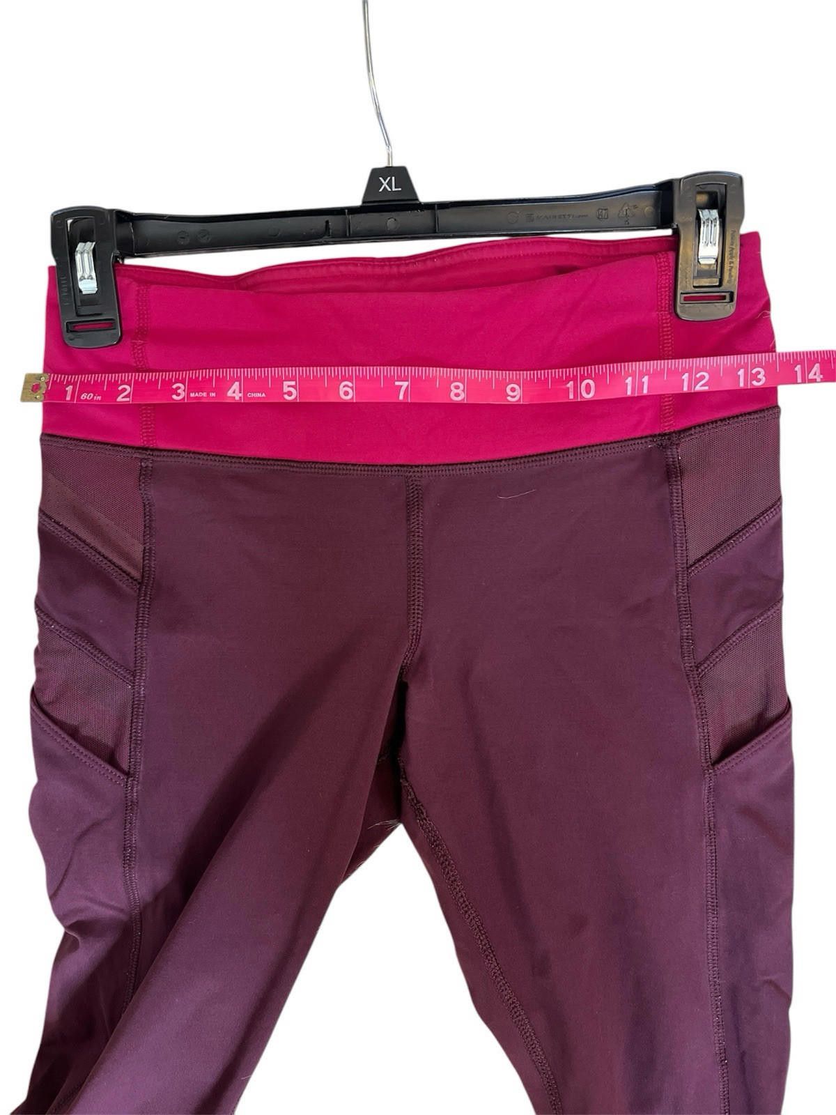 Designer Lululemon Womens Size 4 Crop Leggings Bumble Berry Size 27" / US 4 / IT 40 - 9 Thumbnail