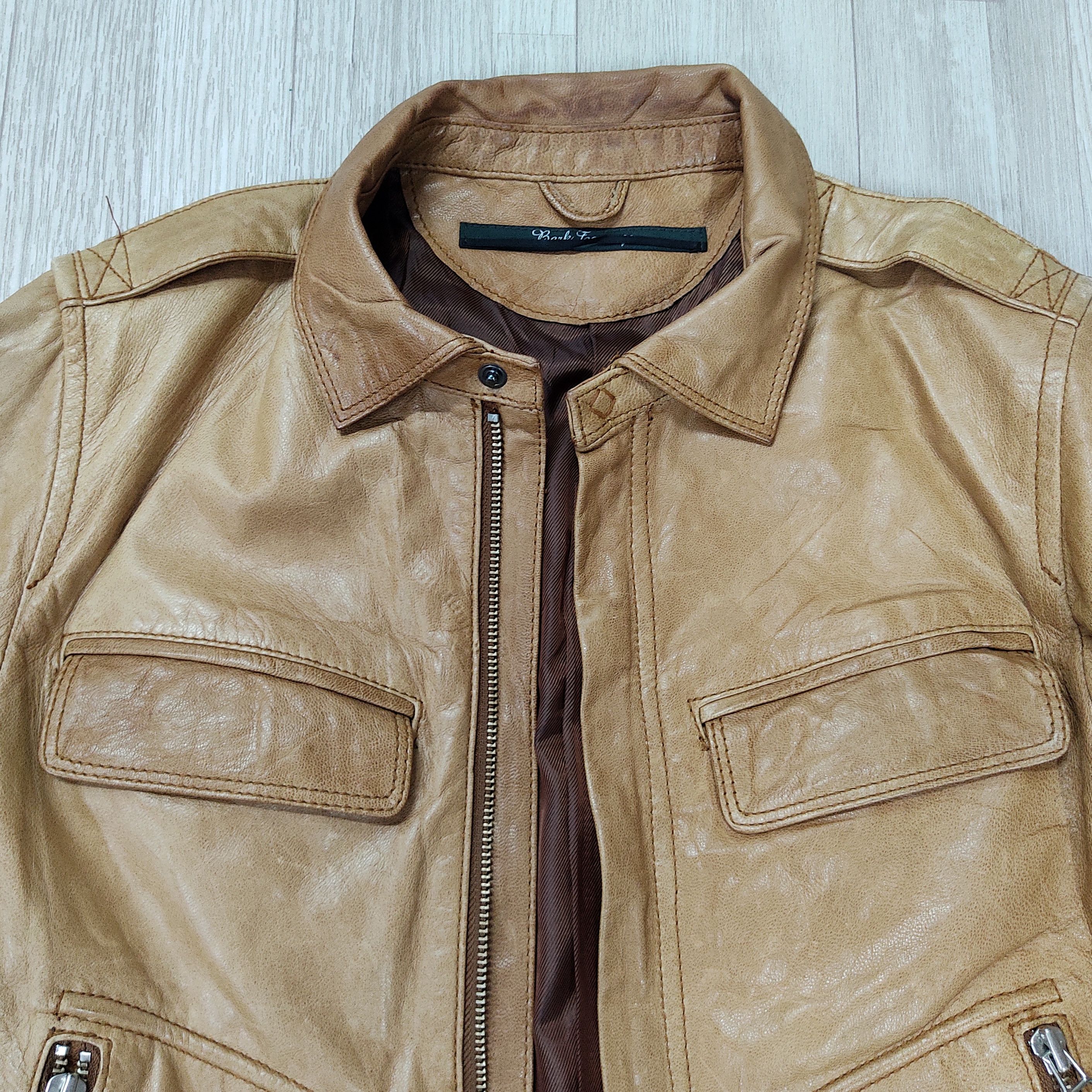 Bark Bark Tannage Goat Skin Tan Leather Jacket Size US XS / EU 42 / 0 - 4 Thumbnail