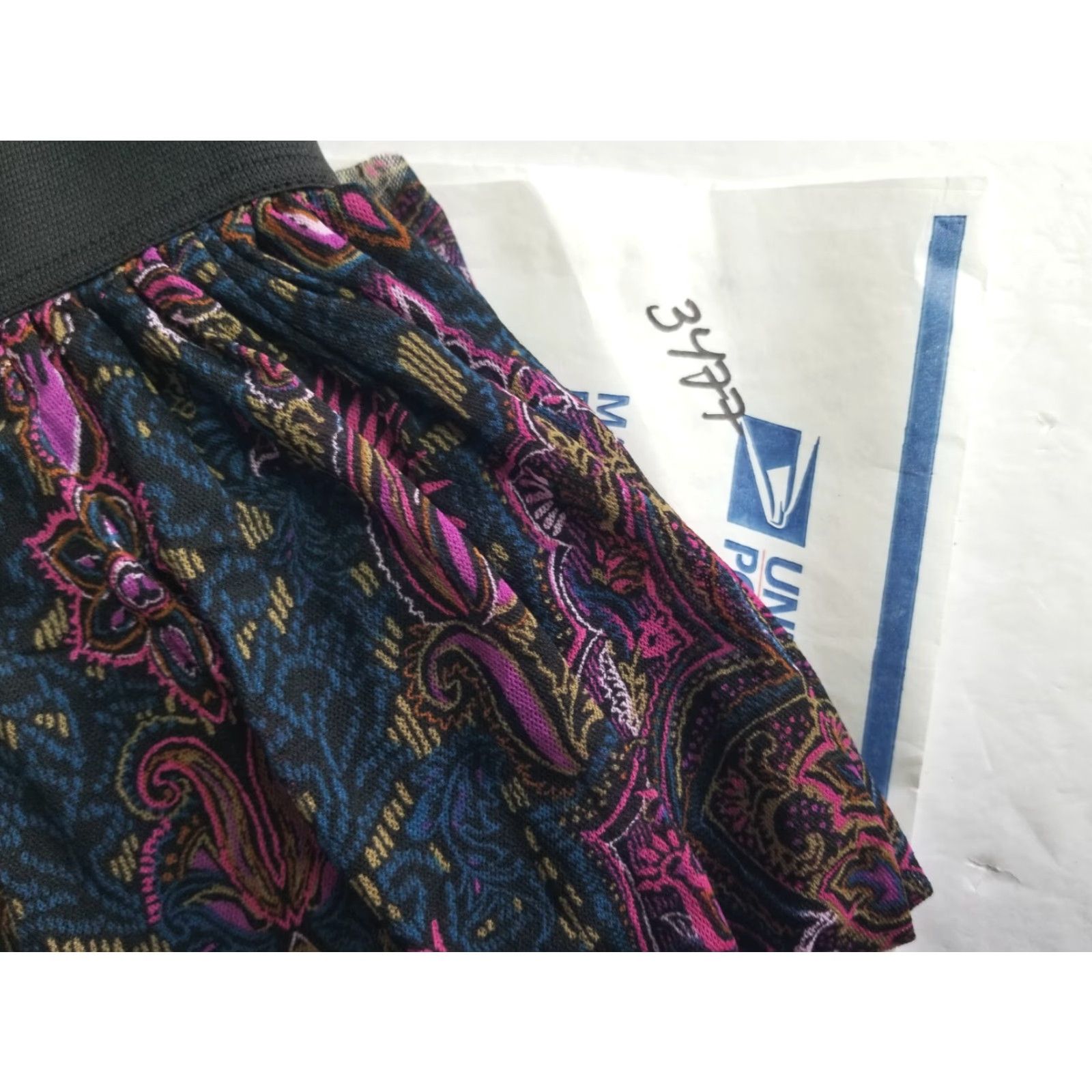 Express NWT Express Womens Floral Pleated Short Mini Skirt Size Medium Multi-Color Polyester Size 32" / US 10 / IT 46 - 8 Thumbnail
