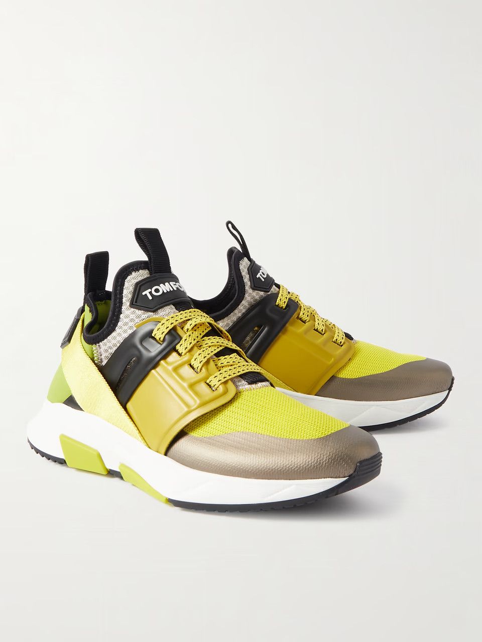 Tom Ford o1loc1c0824 Jago Scuba, Mesh & Leather Sneakers Multicolor Size US 9 / EU 42 - 3 Thumbnail