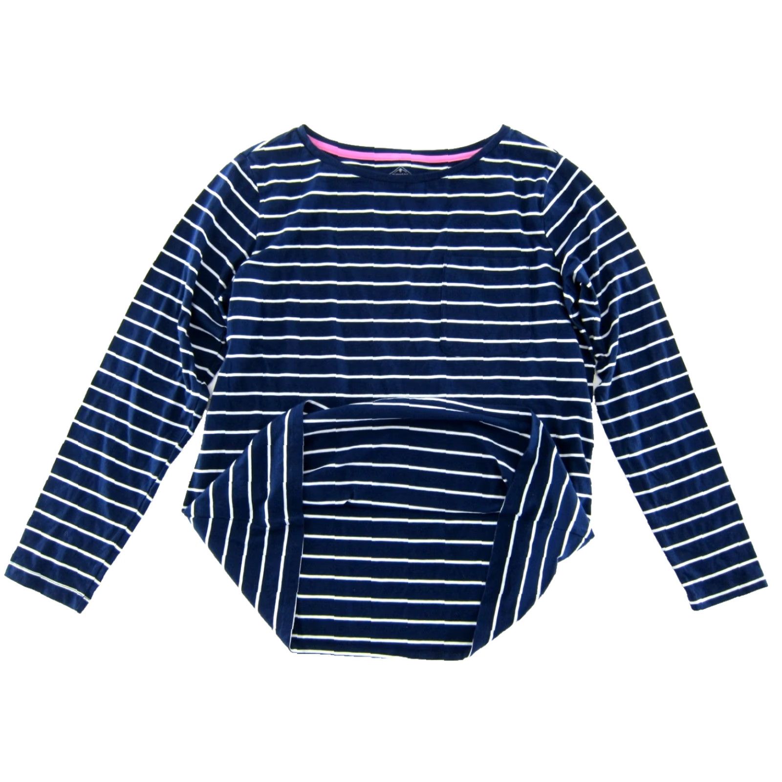 Vintage NWT St. John's Bay Shirt Women XL Tall Navy Blue White Stripe Cotton Long Sleeve Size XL / US 12-14 / IT 48-50 - 4 Thumbnail