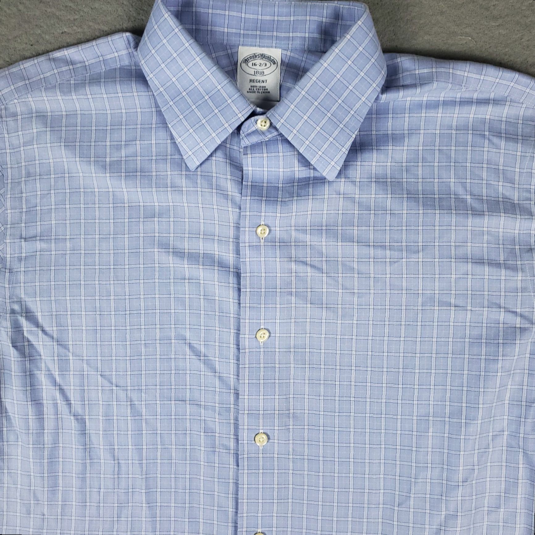 Brooks Brothers Brooks Brothers Shirt Mens 16 Blue Plaid Regent Dress Button Up Long Sleeve Modern Classic Dress Shirt Mens Regular Blue Plaid Size 42R - 2 Thumbnail