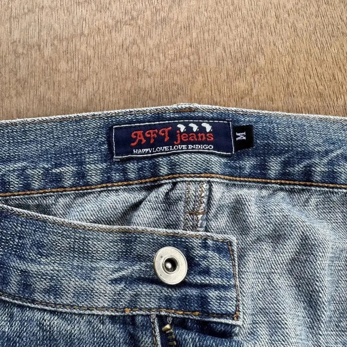 If Six Was Nine STEALS VINTAGE AFT JEAN REDLINE CURVE/BANANA LEG DENIM PANTS Size US 30 / EU 46 - 9 Thumbnail