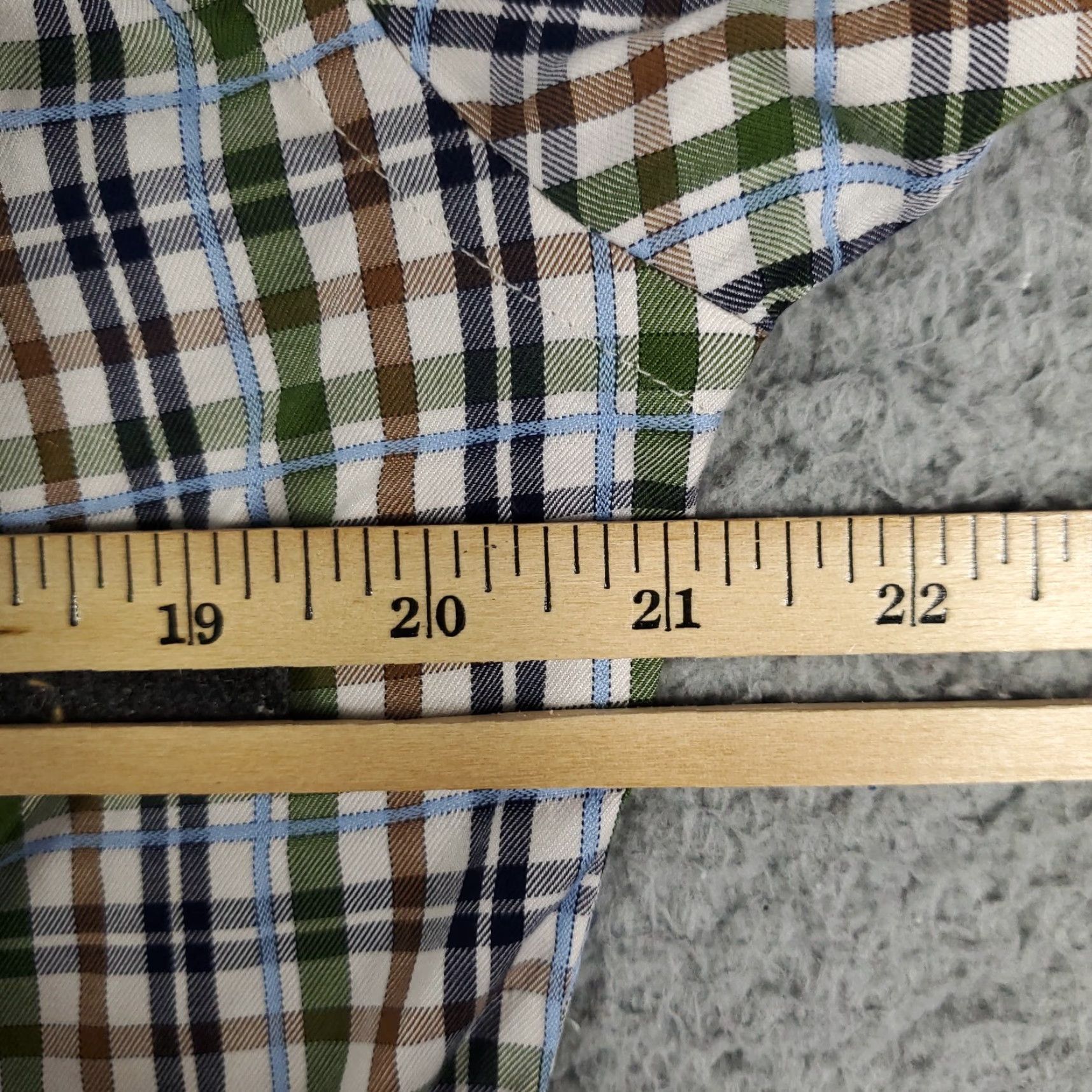 Tommy Hilfiger Tommy Hilfiger Shirt Mens Medium Beige Plaid Slim Fit Button-Up Long Sleeve Size US M / EU 48-50 / 2 - 5 Thumbnail