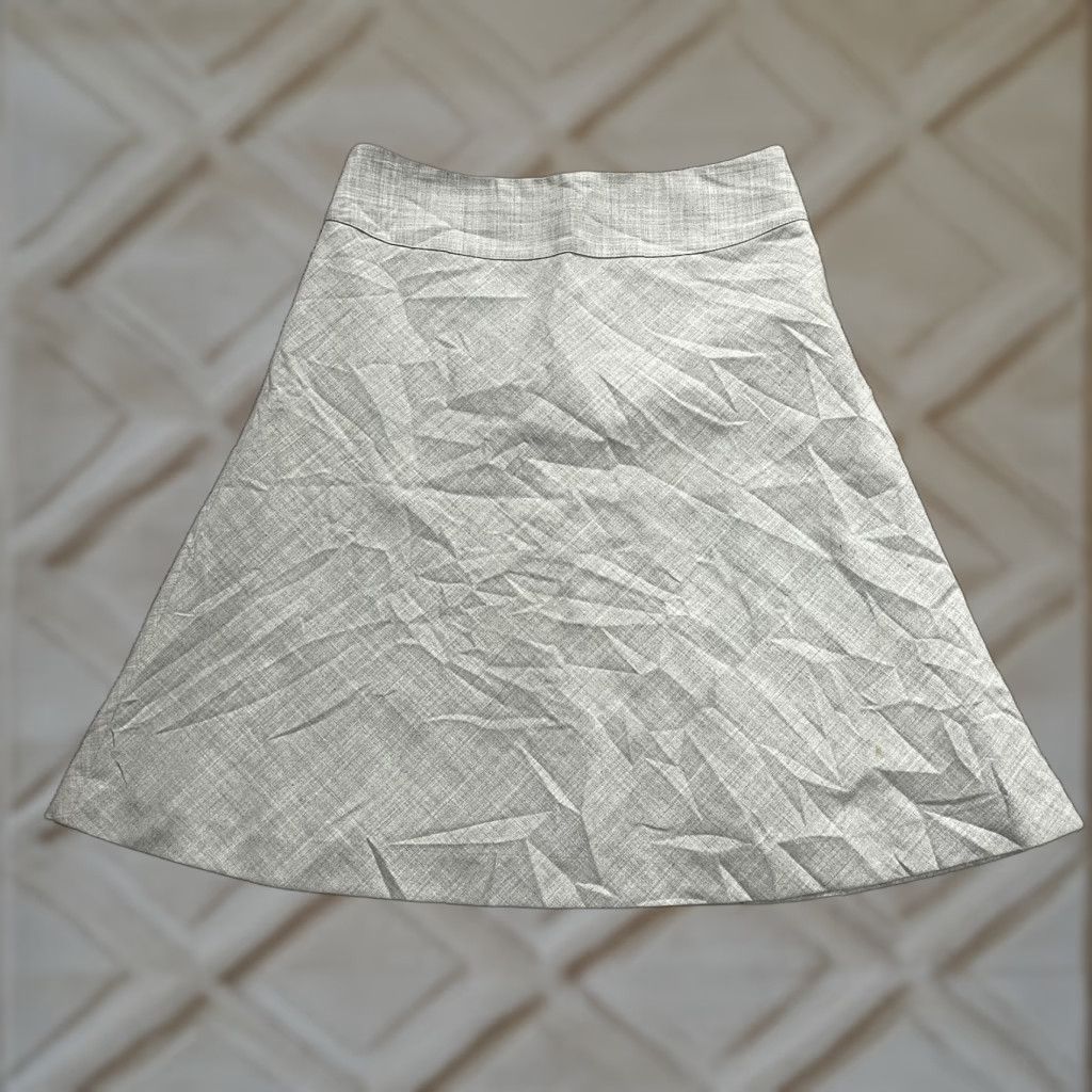 Express Express Studio Skirt Womens 0 Gray A-Line Short Solid Zip Up Office Size 25" / US 0 / IT 36 - 1 Thumbnail