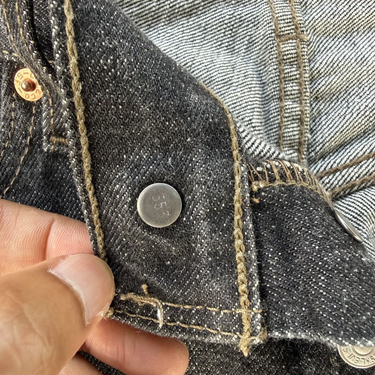 Levi's Vintage Clothing W33x34 Vintage 98' Levi's 501 Black Denim Jean Pants Size US 33 - 8 Thumbnail