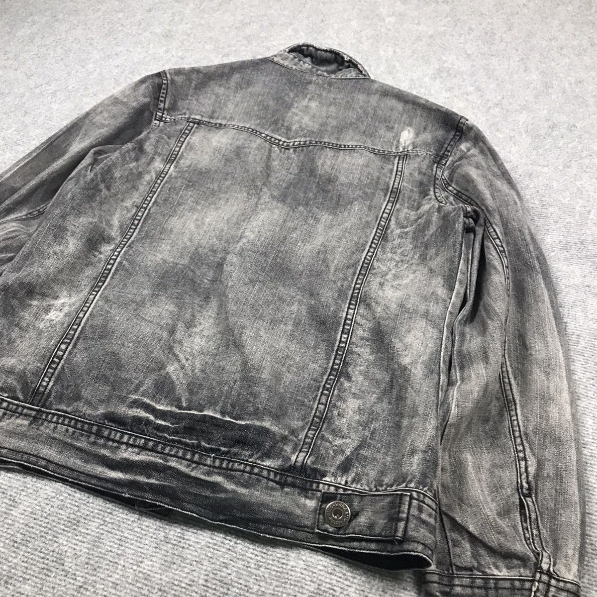If Six Was Nine × In The Attic × Japanese Brand IN THE ATTIC PUNK BLACK FADED BUTTON JACKET Size US M / EU 48-50 / 2 - 7 Thumbnail