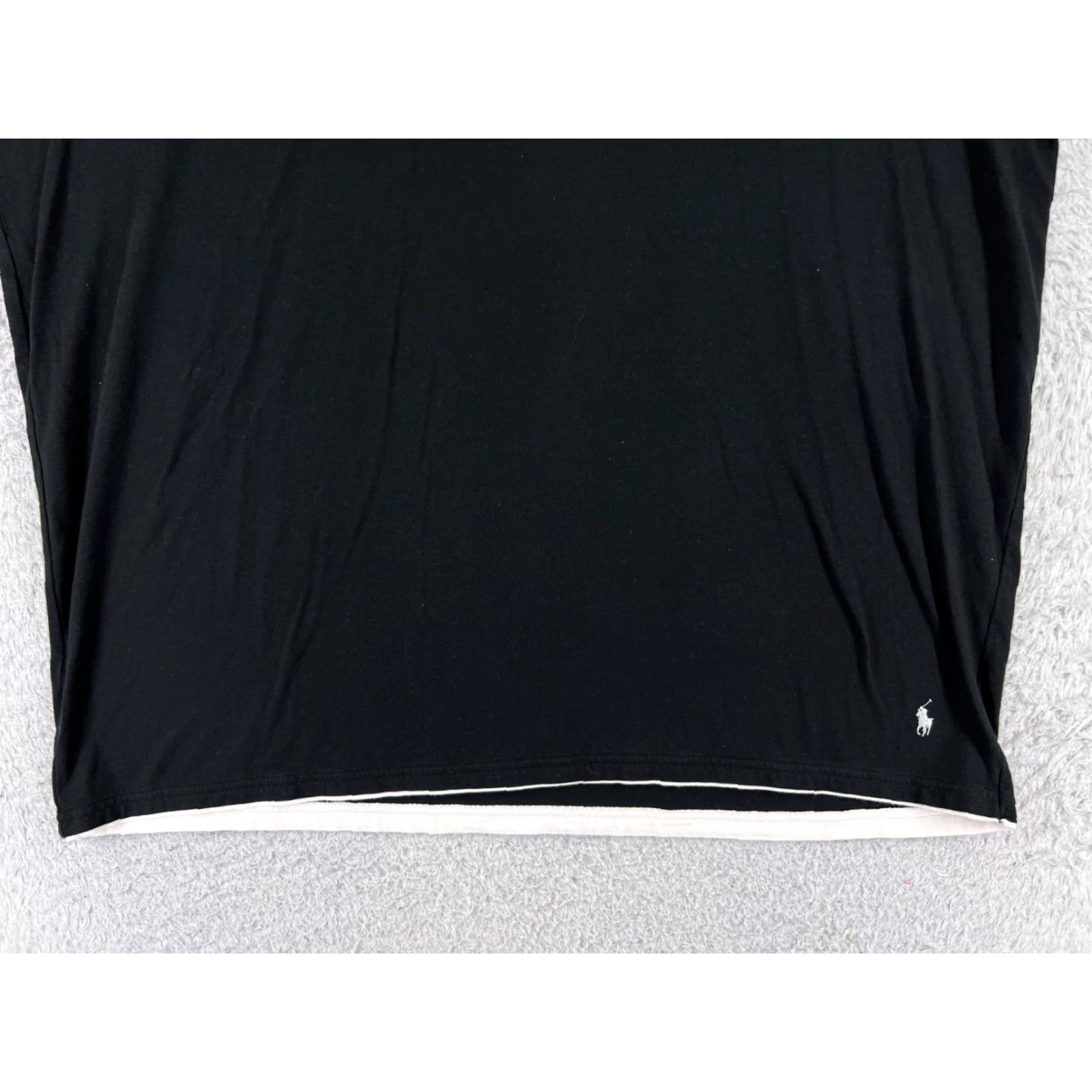 Ralph Lauren VINTAGE Ralph Lauren Polo Shirt Men's XL Black Cotton Short Sleeve Crew Neck T-Shirt Logo Embroidered Classic American Designer Sports Slimming Size US XL / EU 56 / 4 - 5 Thumbnail
