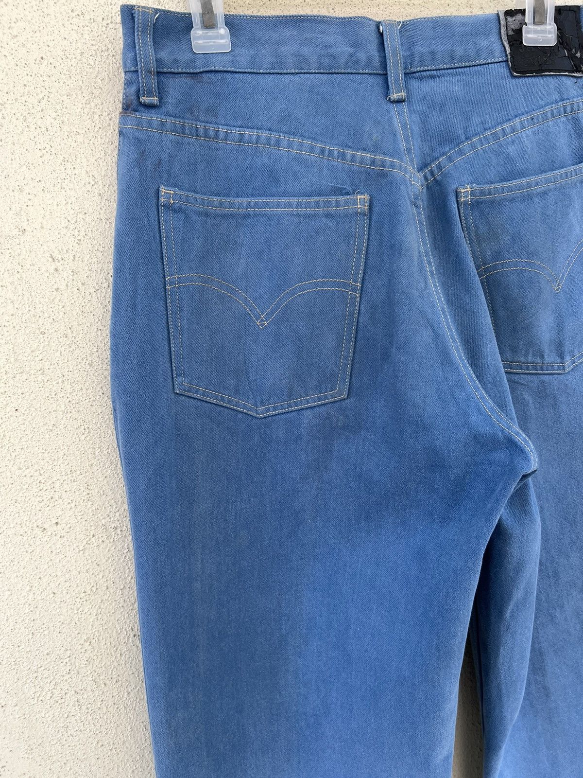 Levi's VTG 90s Levi’s Silvertab Muddy Turquoise Denim Loose Jeans Size US 31 - 17 Thumbnail