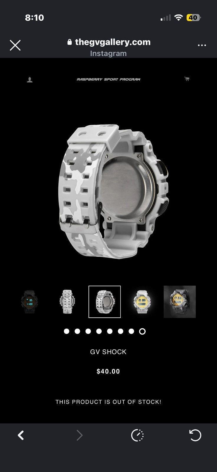 The GV Gallery Gv gallery Gvshock Watch Size ONE SIZE - 9 Thumbnail