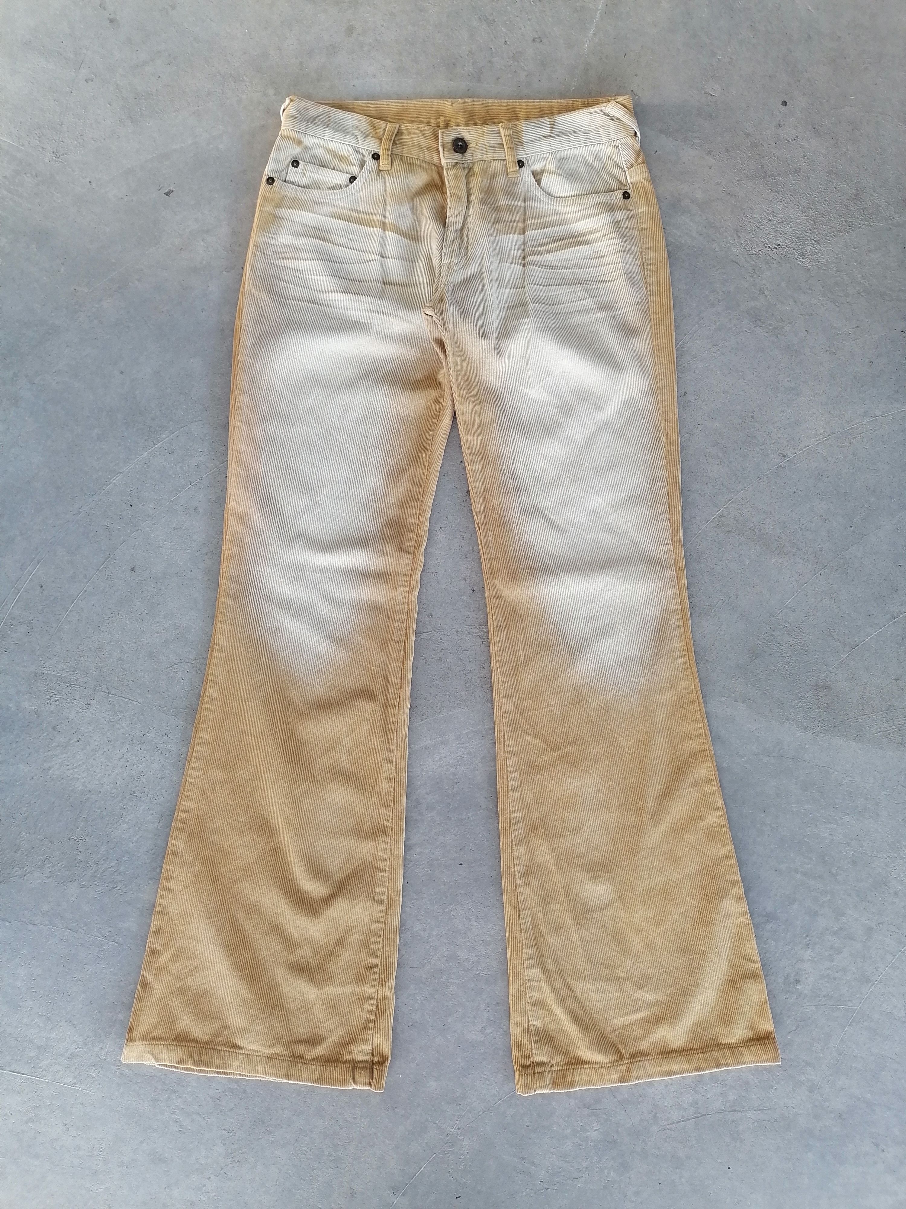 Japanese Brand × Vintage Flare Jeans Japanese Brand Claw Mark Couldroy Yellow Pants Size US 30 / EU 46 - 2 Thumbnail