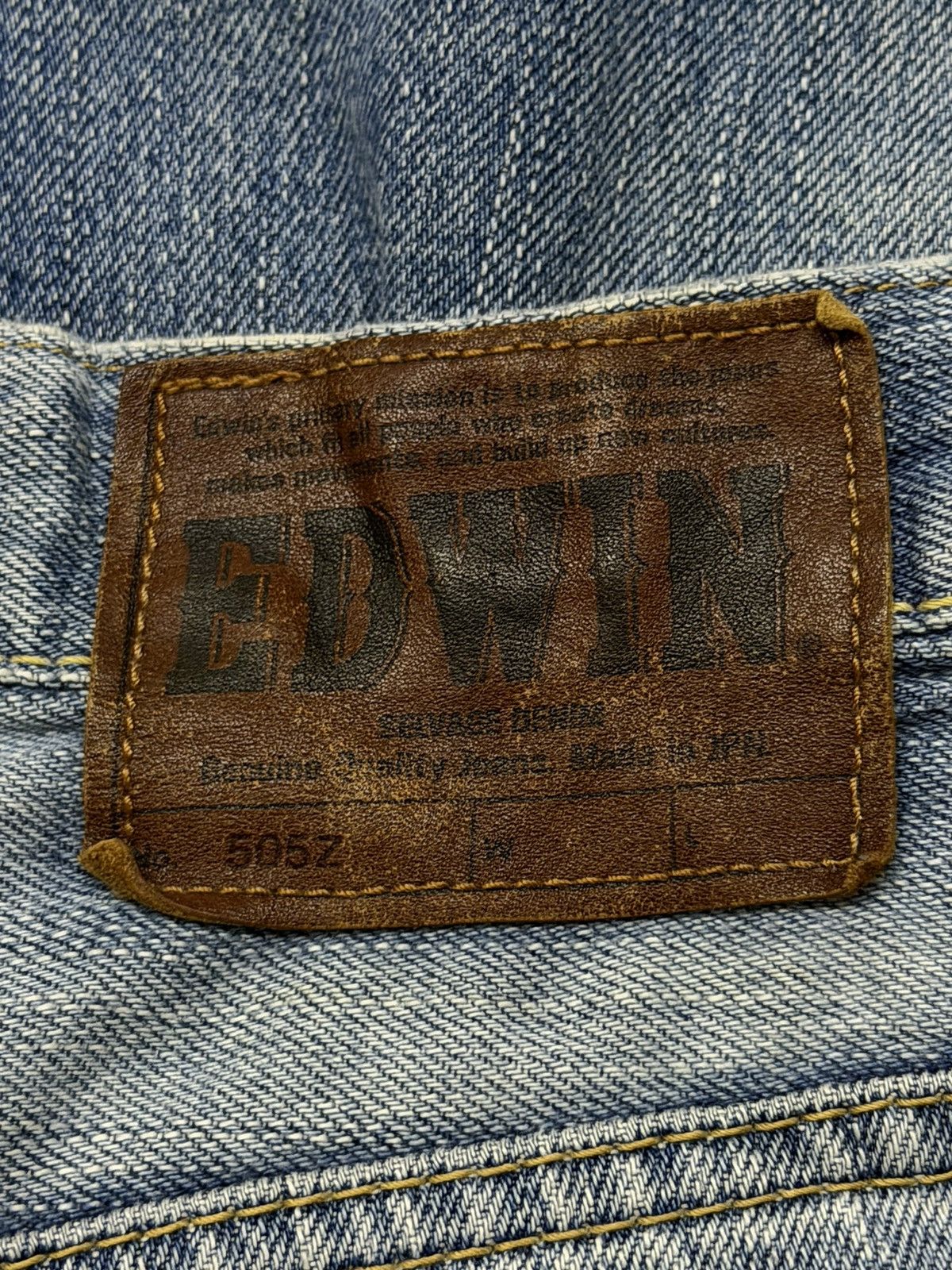 Edwin Vintage EDWIN 505Z Selvedge Denim Jeans Made in Japan | W33 Size US 33 - 14 Thumbnail