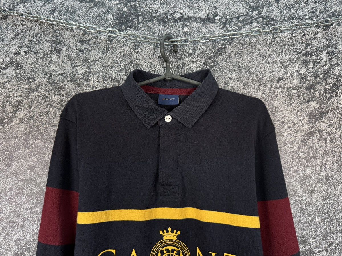 Gant GANT Vintage Polo Long Sleeve Rugby Shirt Big Logo Size M Size US M / EU 48-50 / 2 - 2 Thumbnail