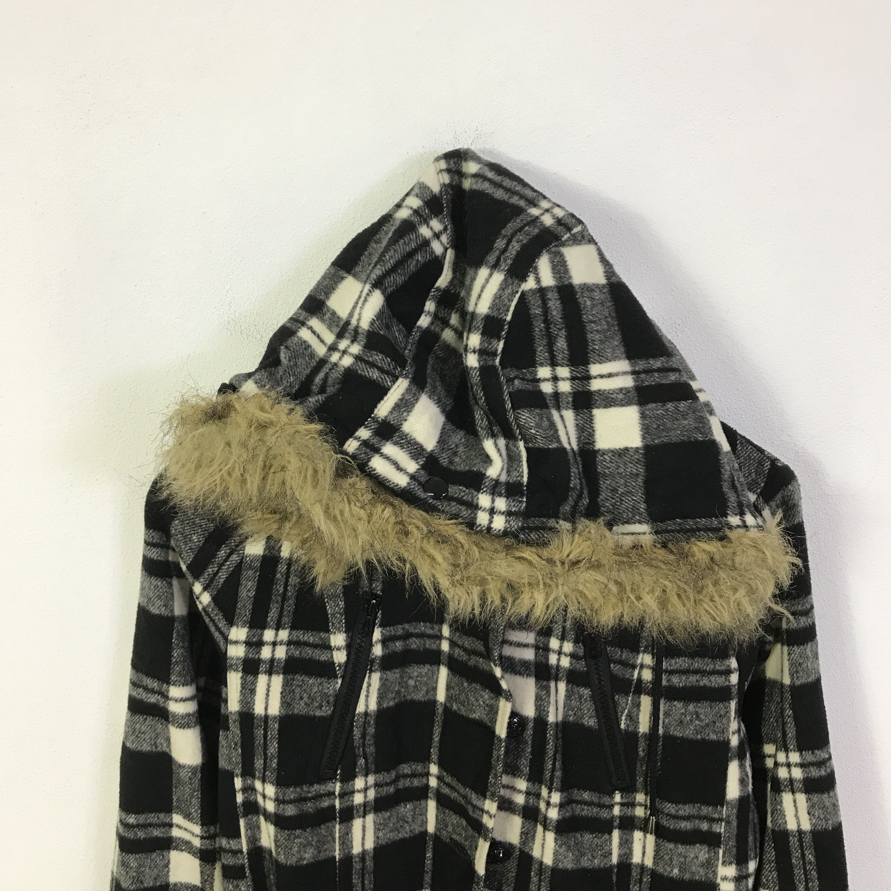 Japanese Brand Fur Hoodie made in heaven Punk Wool jacket K96B6 Size US M / EU 48-50 / 2 - 2 Thumbnail