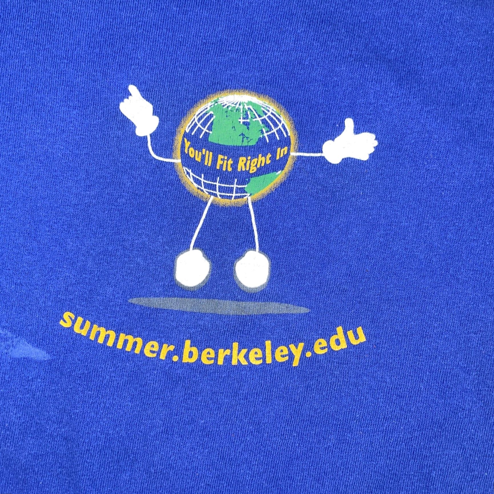 Vintage Y2K Berkley T-Shirt Blue Large 20x27 Mens Size US L / EU 52-54 / 3 - 2 Thumbnail