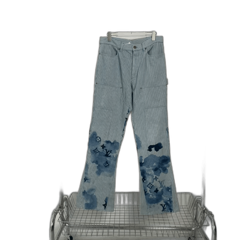 Louis Vuitton louis vuitton watercolor denim pants size 32-2507 Size US 32 / EU 48 - 1 Thumbnail