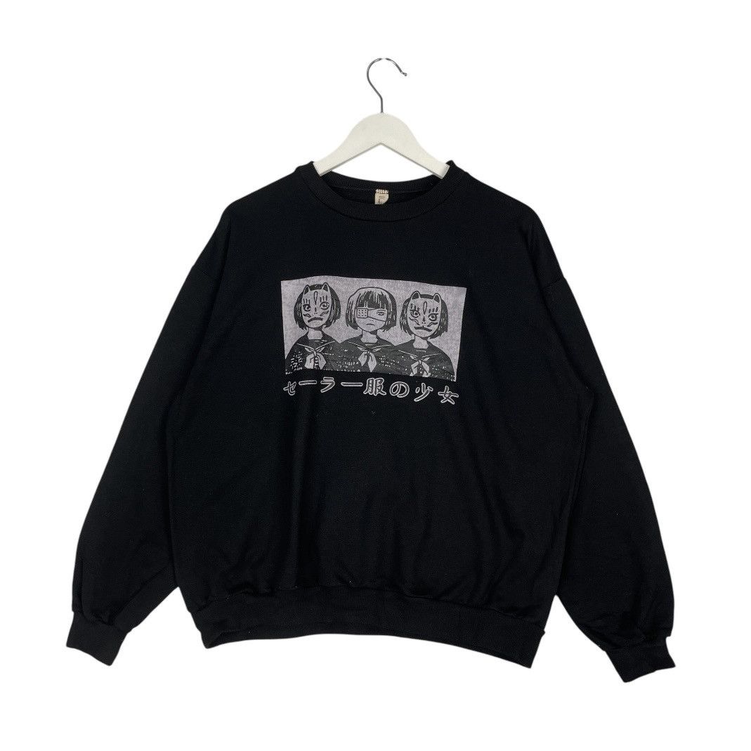 Designer × Vintage Vintage Hoodie/sweater casual sailor girl Japanese print Size US S / EU 44-46 / 1 - 1 Thumbnail
