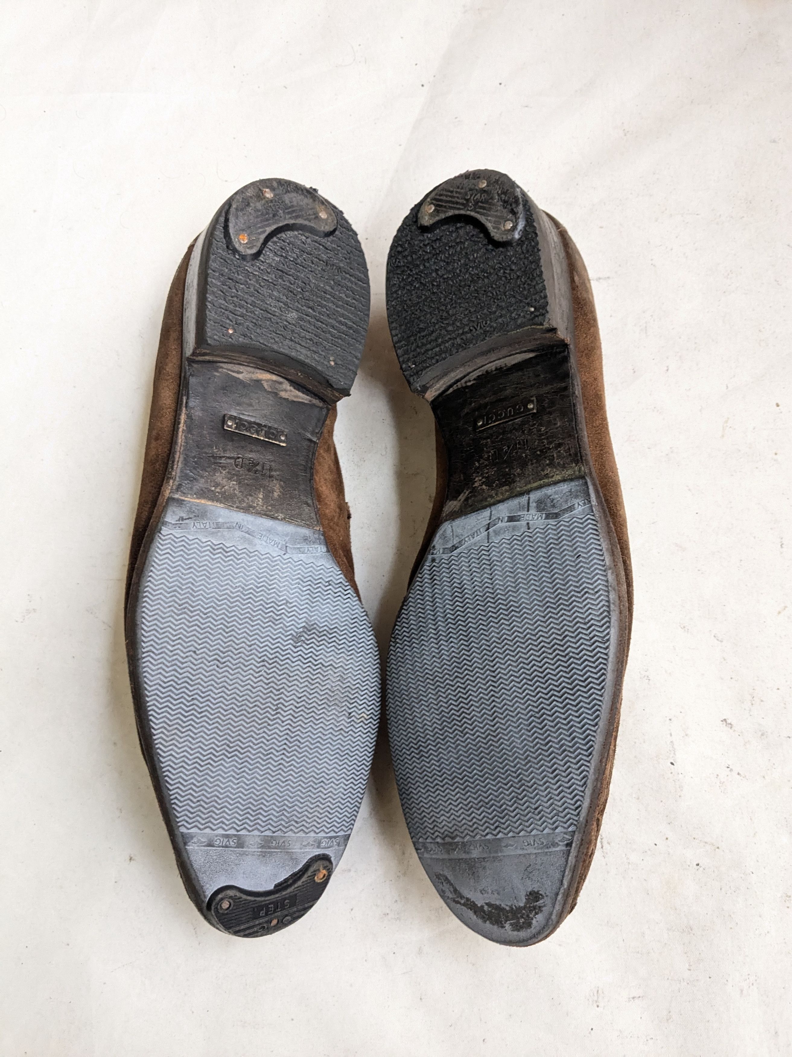 Gucci Gucci Horsebit Loafers Brown Suede Leather 11.5 D Buckle Size US 11.5 / EU 44-45 - 14 Thumbnail