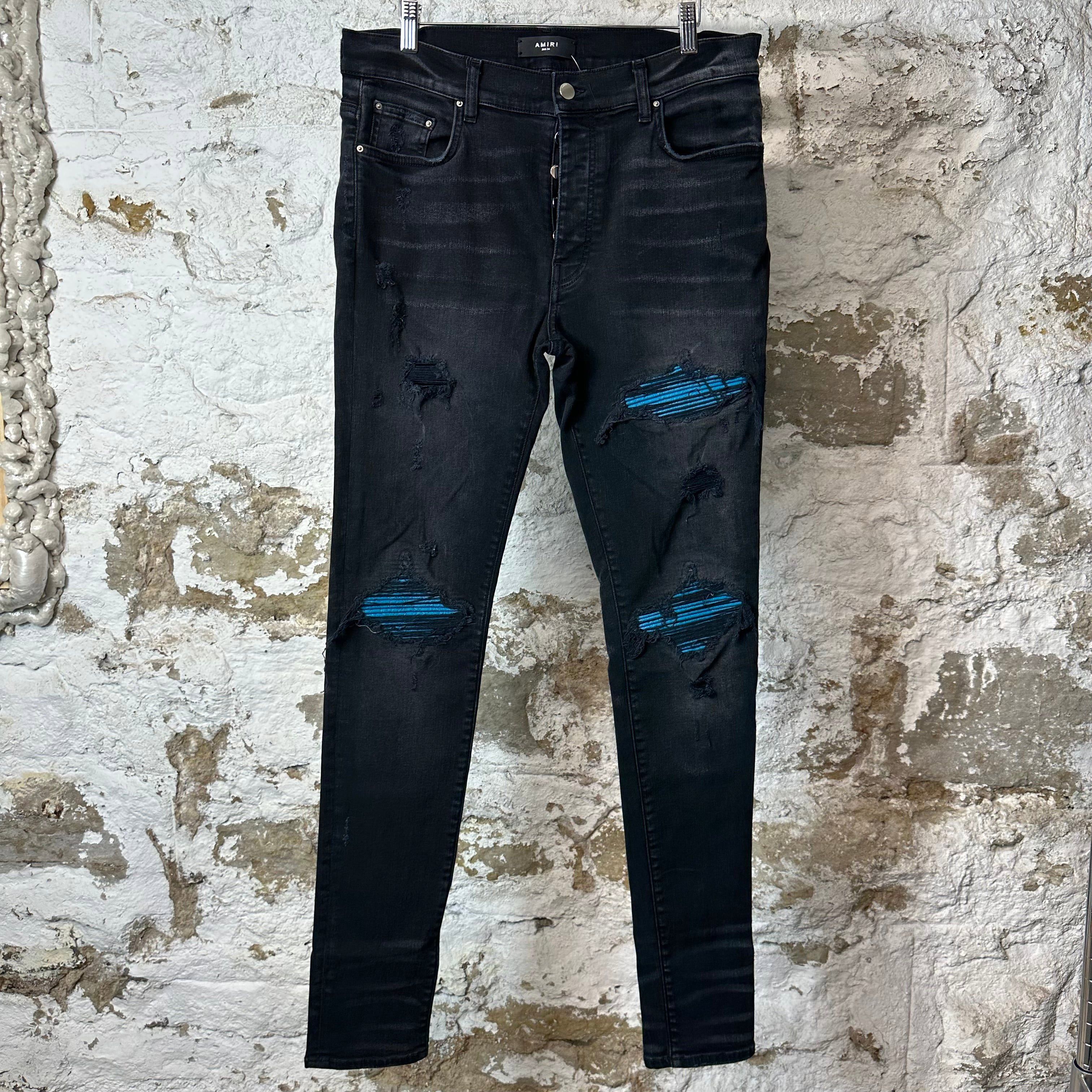 Amiri Amiri MX2 Denim Jeans Rough Black 34 Pop Smoke | Grailed