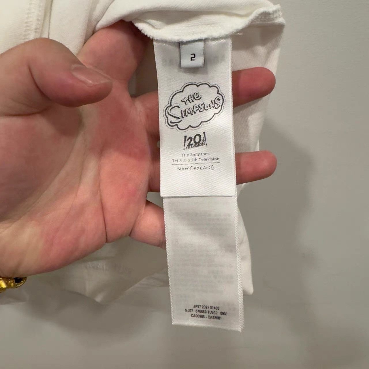 Balenciaga Balenciaga White Simpsons Short Sleeve K28 Size US M / EU 48-50 / 2 - 3 Thumbnail