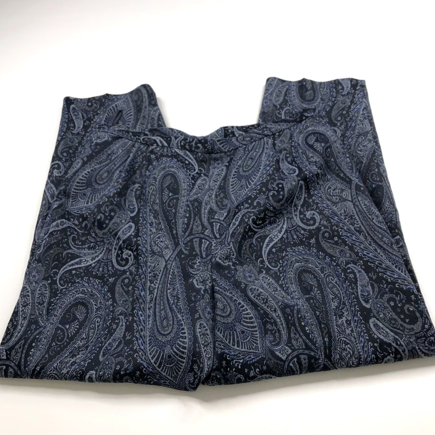 Talbots Talbots Paisley 16 Pants Regular Blue High Rise Pull On Trouser 34W 27L Women Oscar? Size 38" / US 16 / IT 52 - 2 Thumbnail