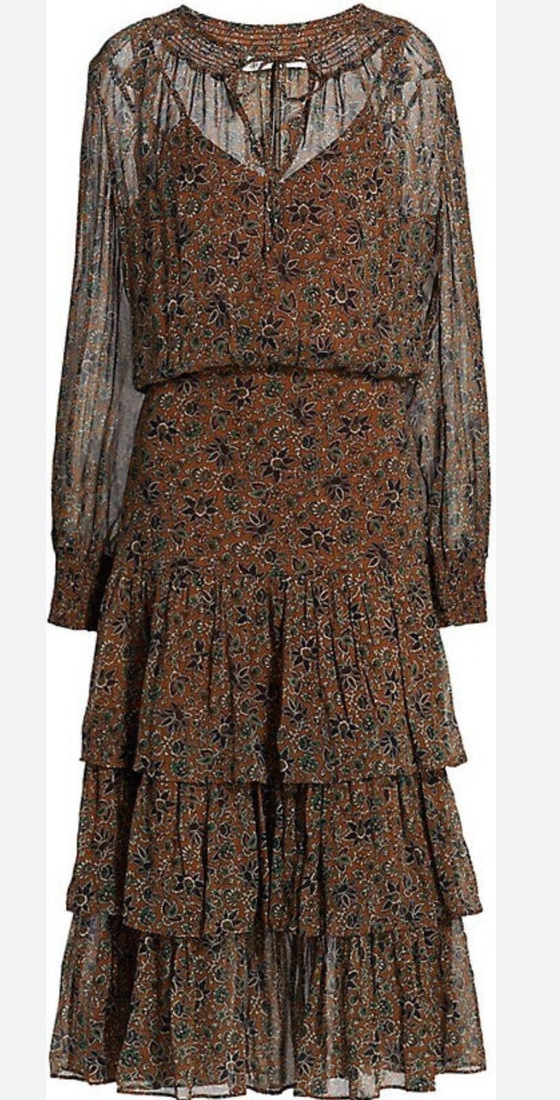 Veronica Beard VERONICA BEARD TUNIS FLORAL AND PAISLEY PRINT MIDI DRESS Size L / US 10 / IT 46 - 5 Thumbnail