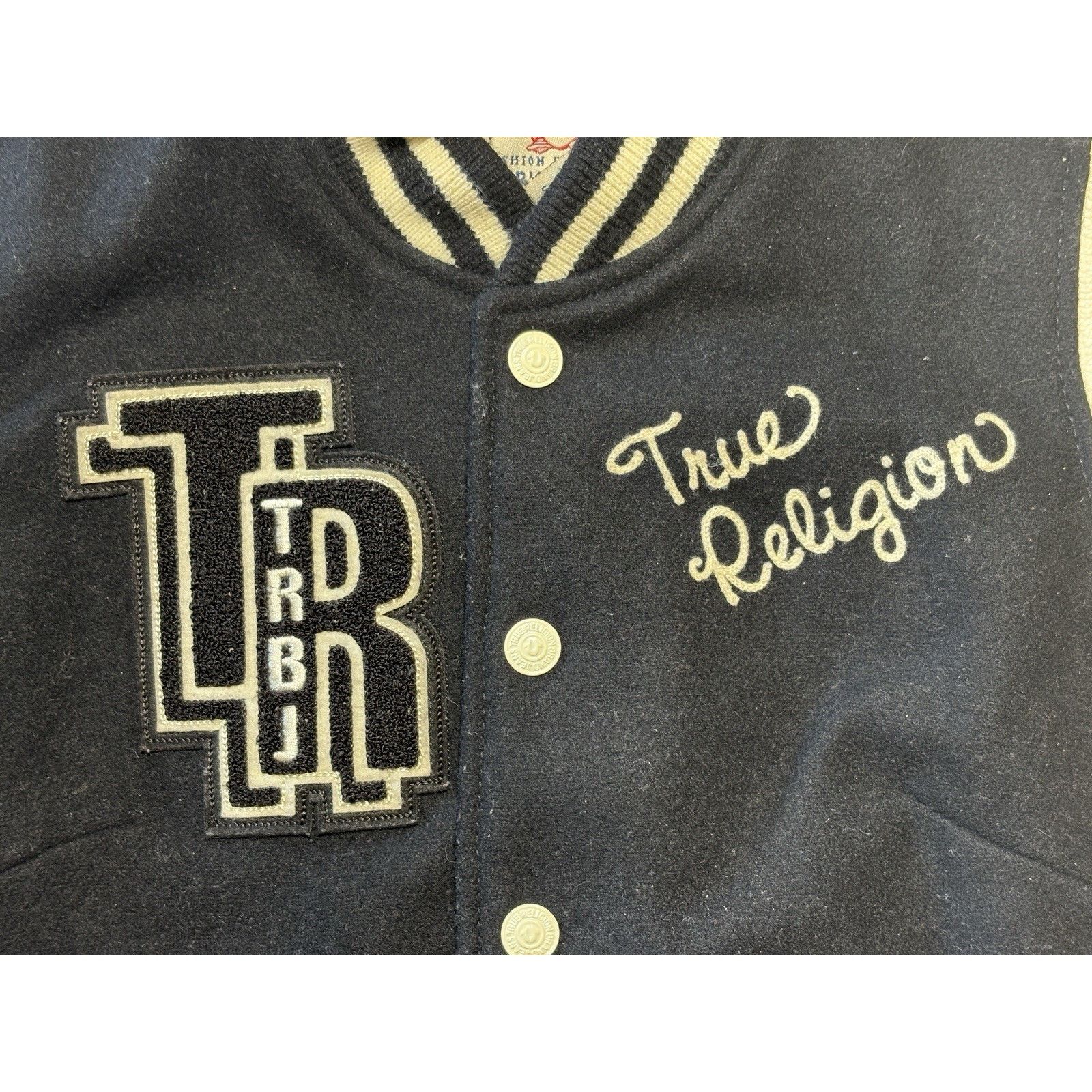 True Religion Y2K True Religion Varsity Letterman Jacket Wool Womens Small Size S / US 4 / IT 40 - 10 Thumbnail