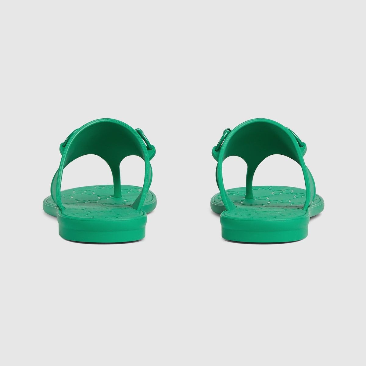 Gucci oc11z1025 Thong Sandals With Horsebit in Green Size US 4 / IT 34 - 4 Thumbnail