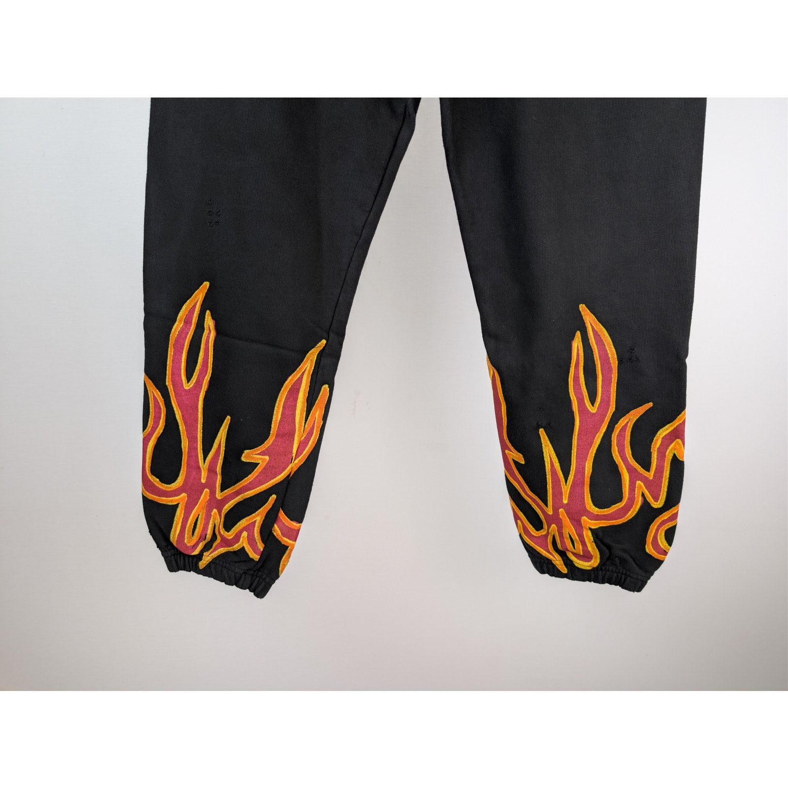 Palm Angels o1rshd1 GD Graffiti Flames 🔥 Sweatpants in Black / Red Size US 36 / EU 52 - 4 Thumbnail