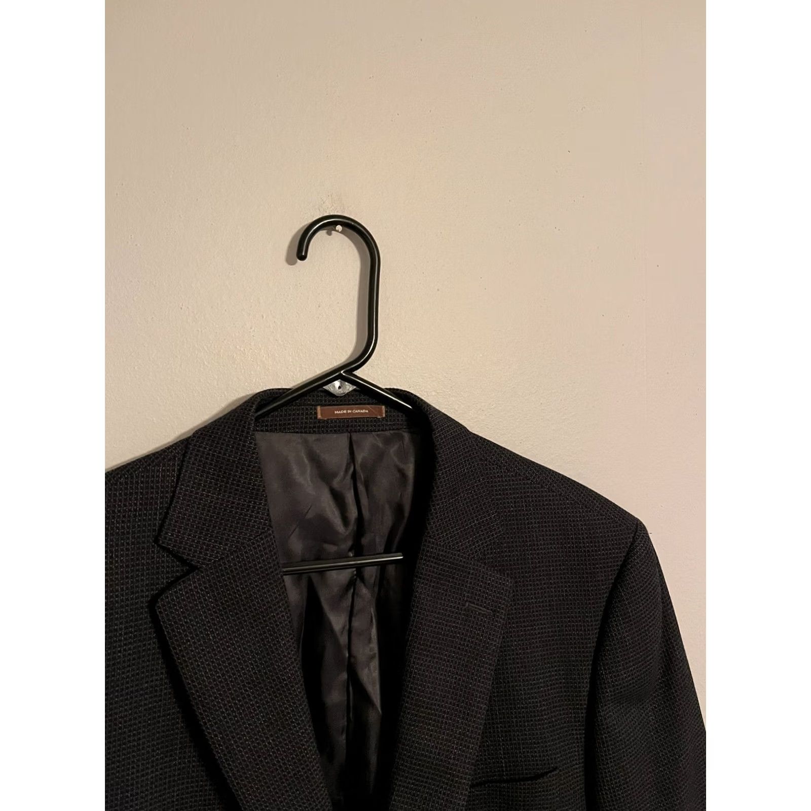 Peter Millar VINTAGE Peter Millar Canada Charcoal Dark Gray Wool Suit Coat Jacket Blazer - Men's 42T Size 42R - 2 Thumbnail