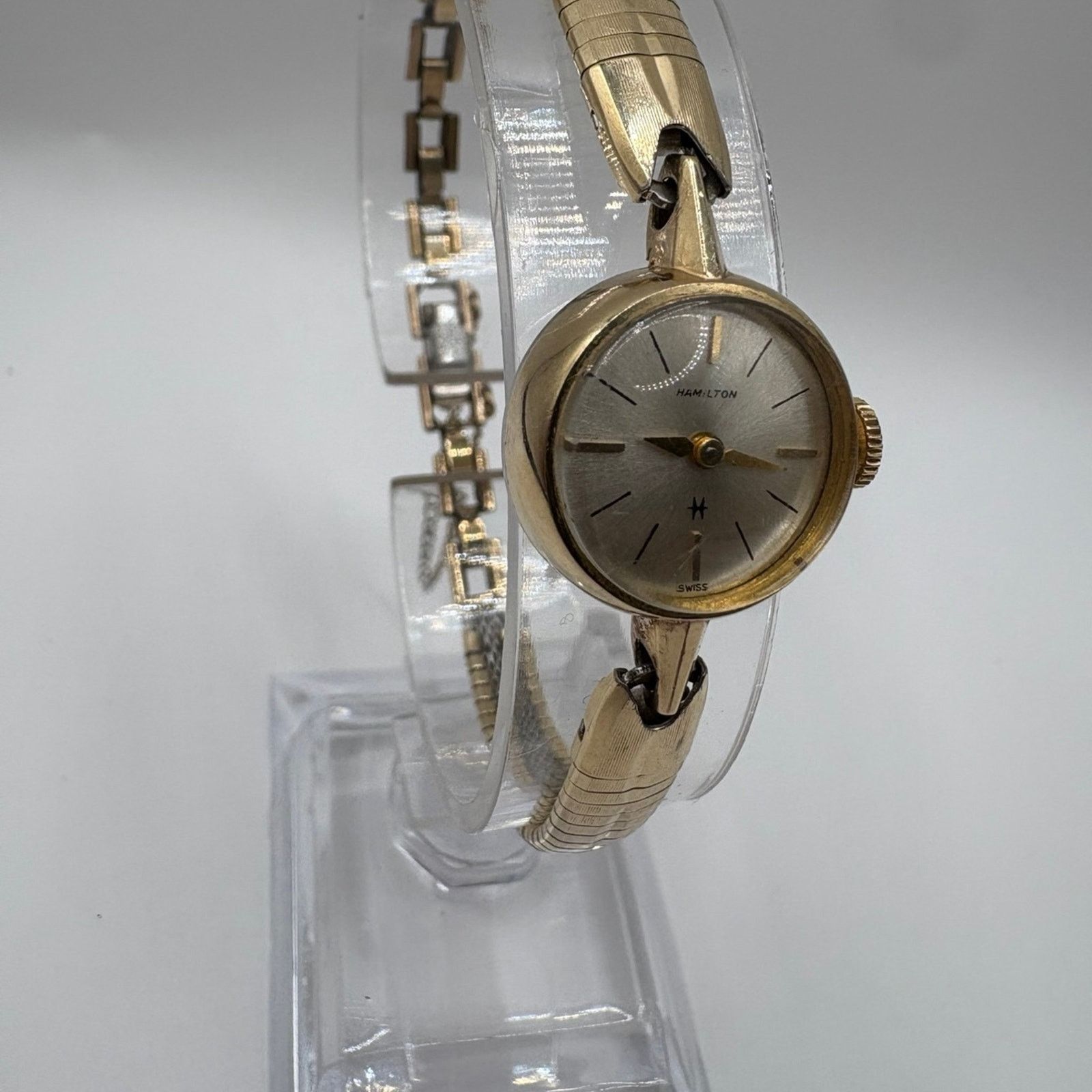 Hamilton Vintage Hamilton Ladies Cocktail Watch - 10KGF Parts/Repair Size ONE SIZE - 3 Thumbnail