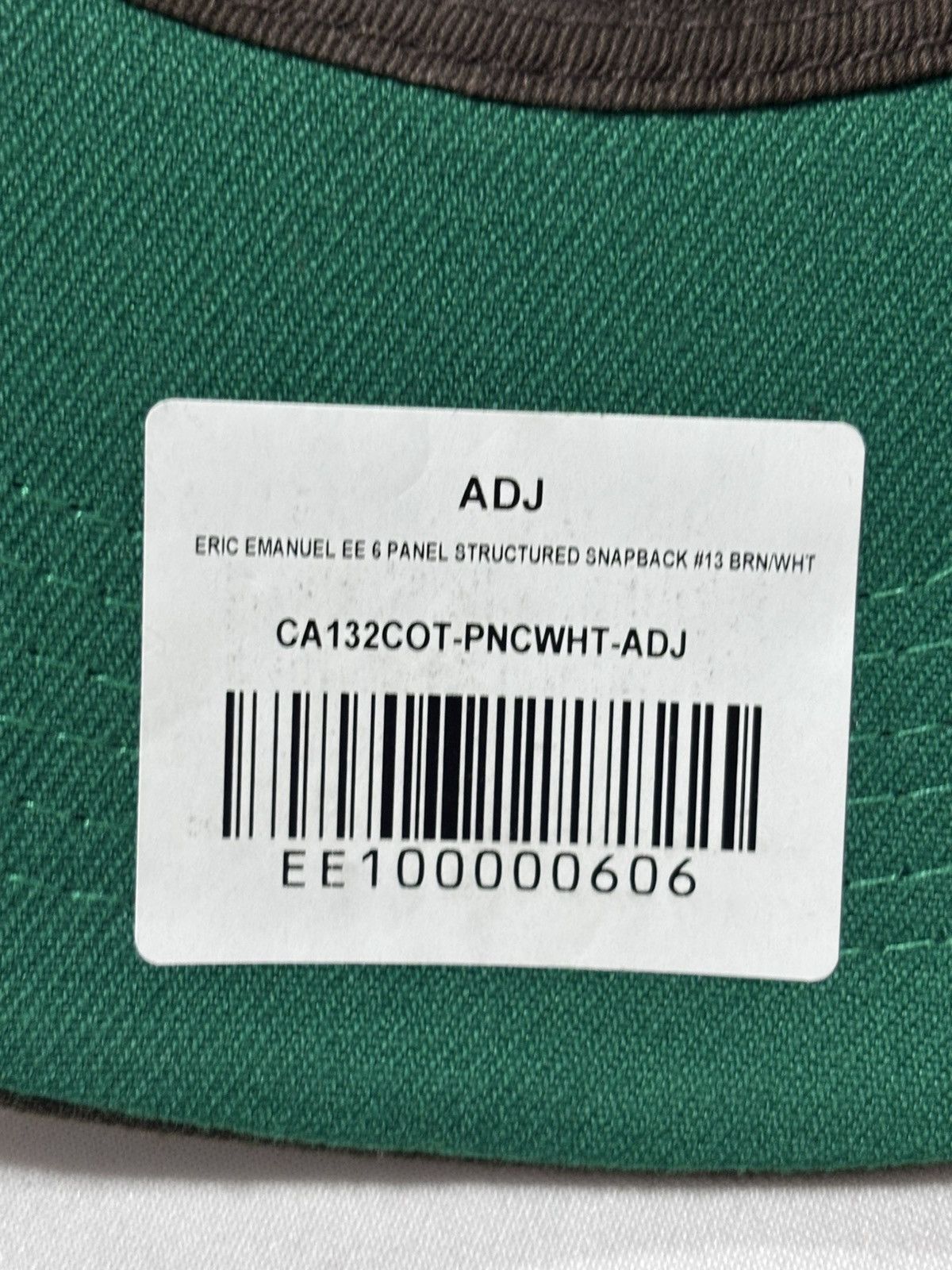 Eric Emanuel Eric Emanuel Brown Cap Size ONE SIZE - 6 Thumbnail