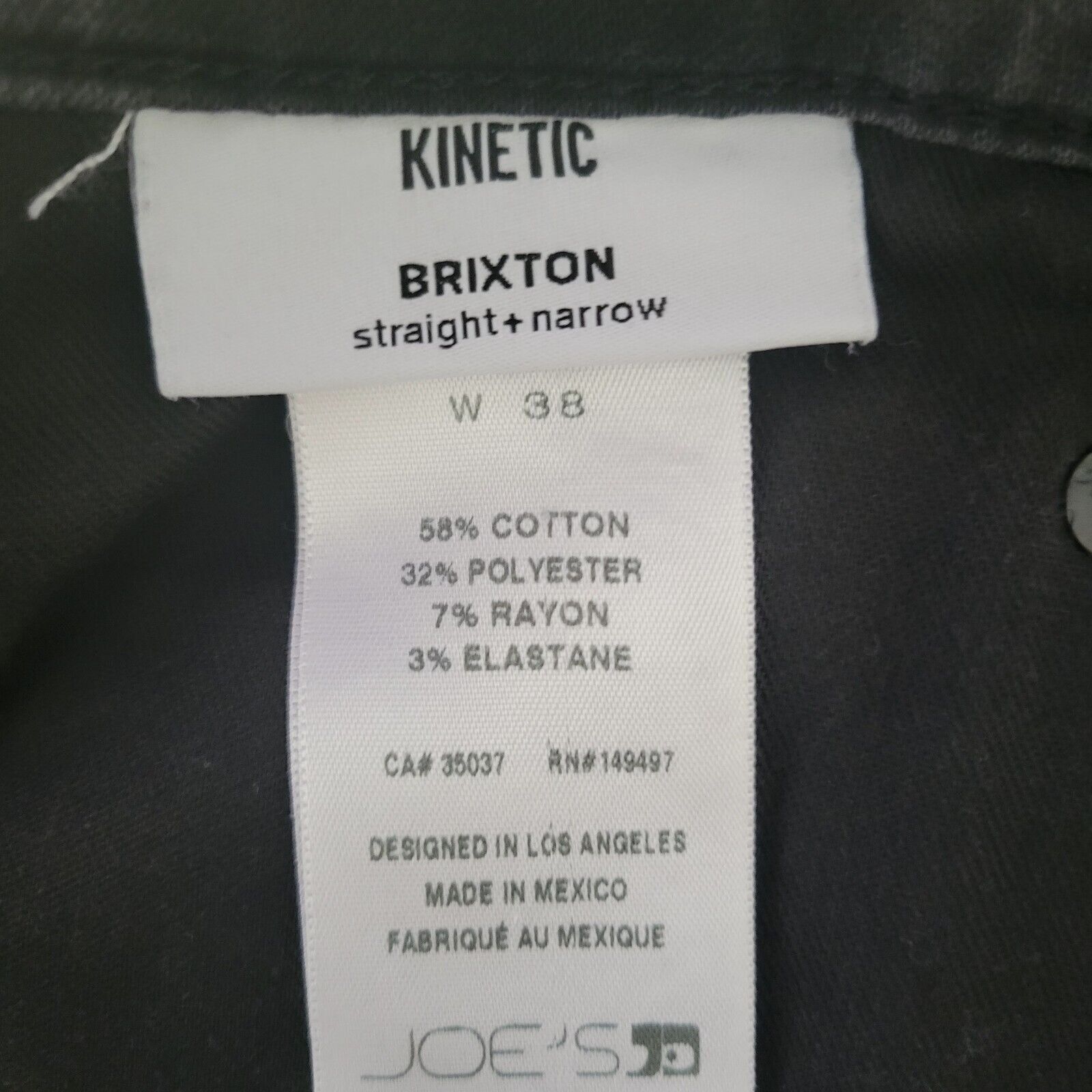 Joe's Men's Joes Brixton Straight Jeans. Size 38/33 Size US 38 / EU 54 - 12 Thumbnail