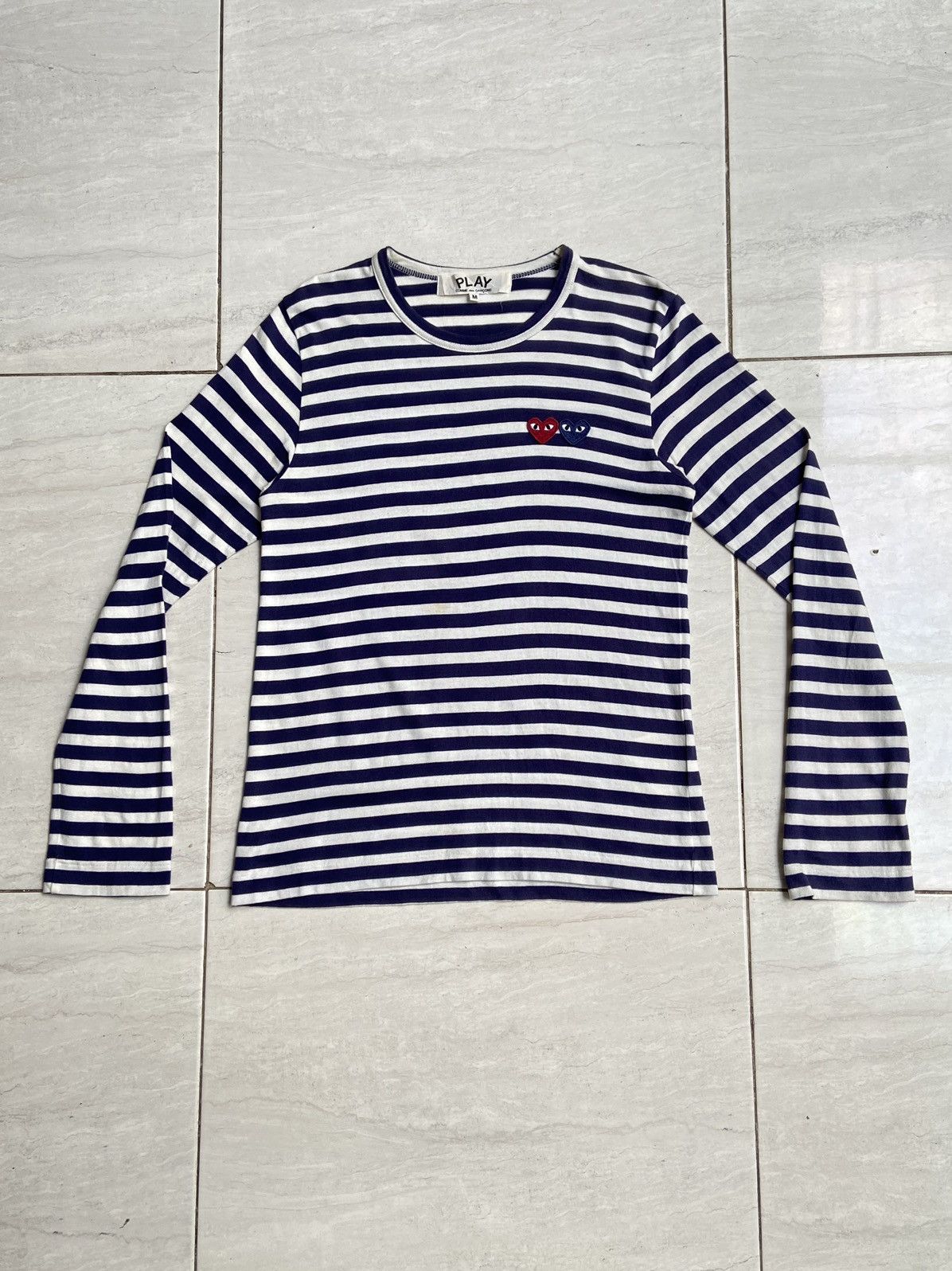 Comme des garcons striped t shirt on sale