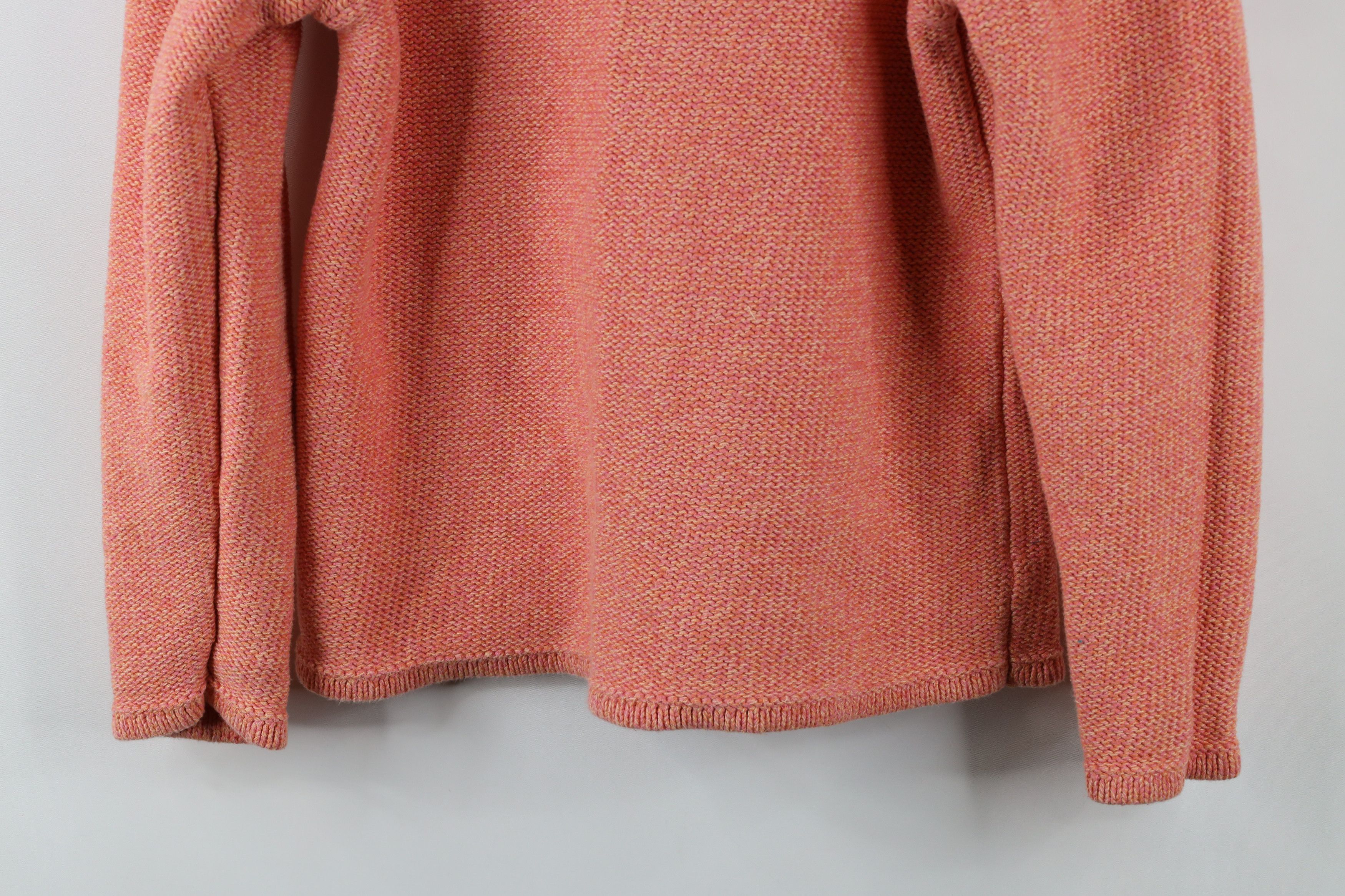 L.L. Bean × Vintage Vintage LL Bean Blank Tight Weave Cotton Knit Sweater Pink Size M / US 6-8 / IT 42-44 - 3 Thumbnail