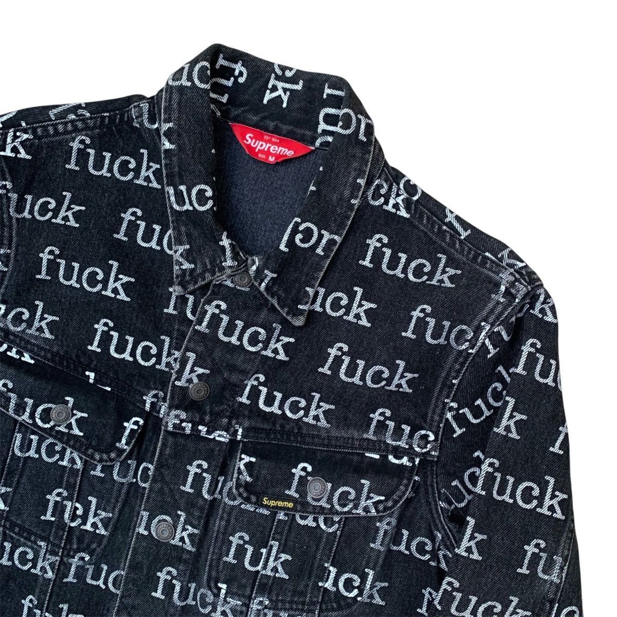 Supreme SS13 Fuck denim jacket Size US M / EU 48-50 / 2 - 2 Thumbnail
