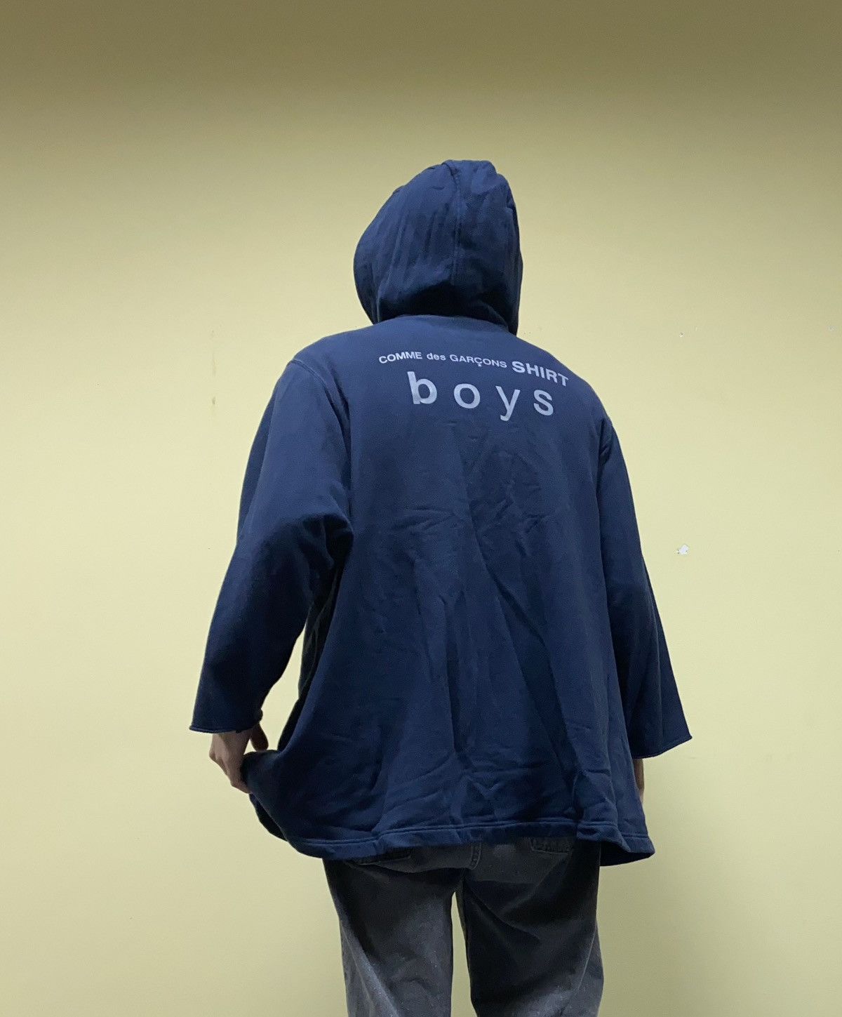 Comme des Garcons SHIRT Comme des Garçons Shirt Boys raw hoodie zip-up Size US M / EU 48-50 / 2 - 2 Thumbnail
