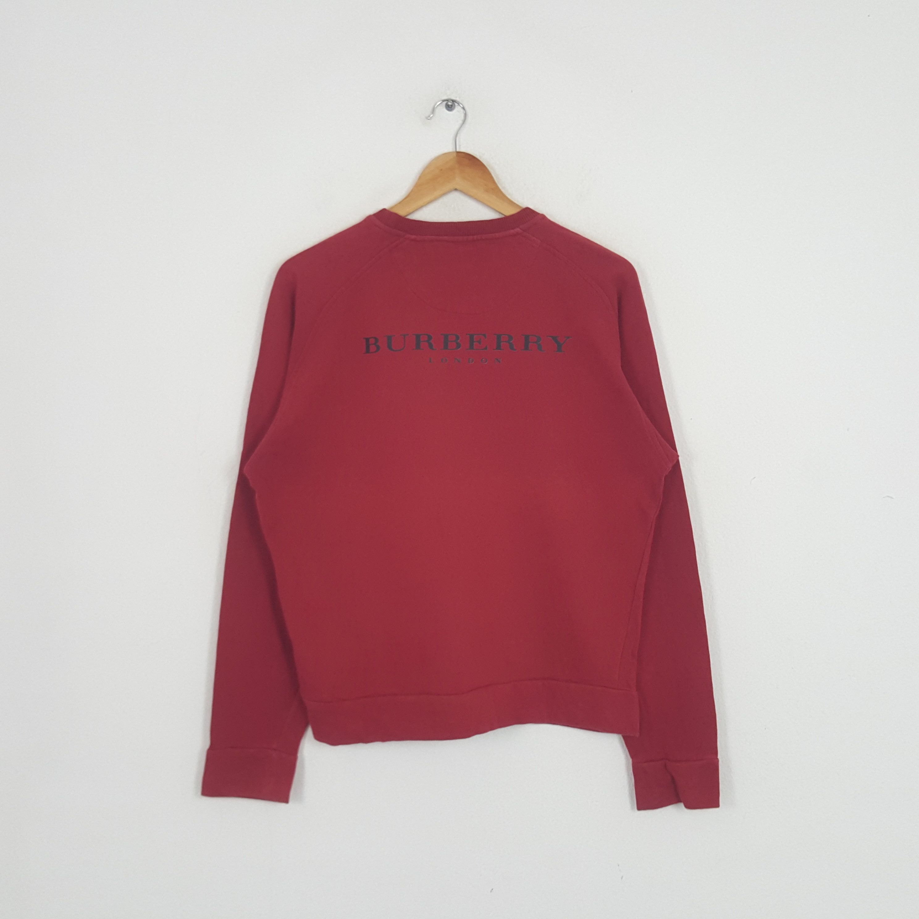 Burberry × Vintage Vintage Burberry London Nova Check Designer Sweatshirt Size US M / EU 48-50 / 2 - 1 Thumbnail