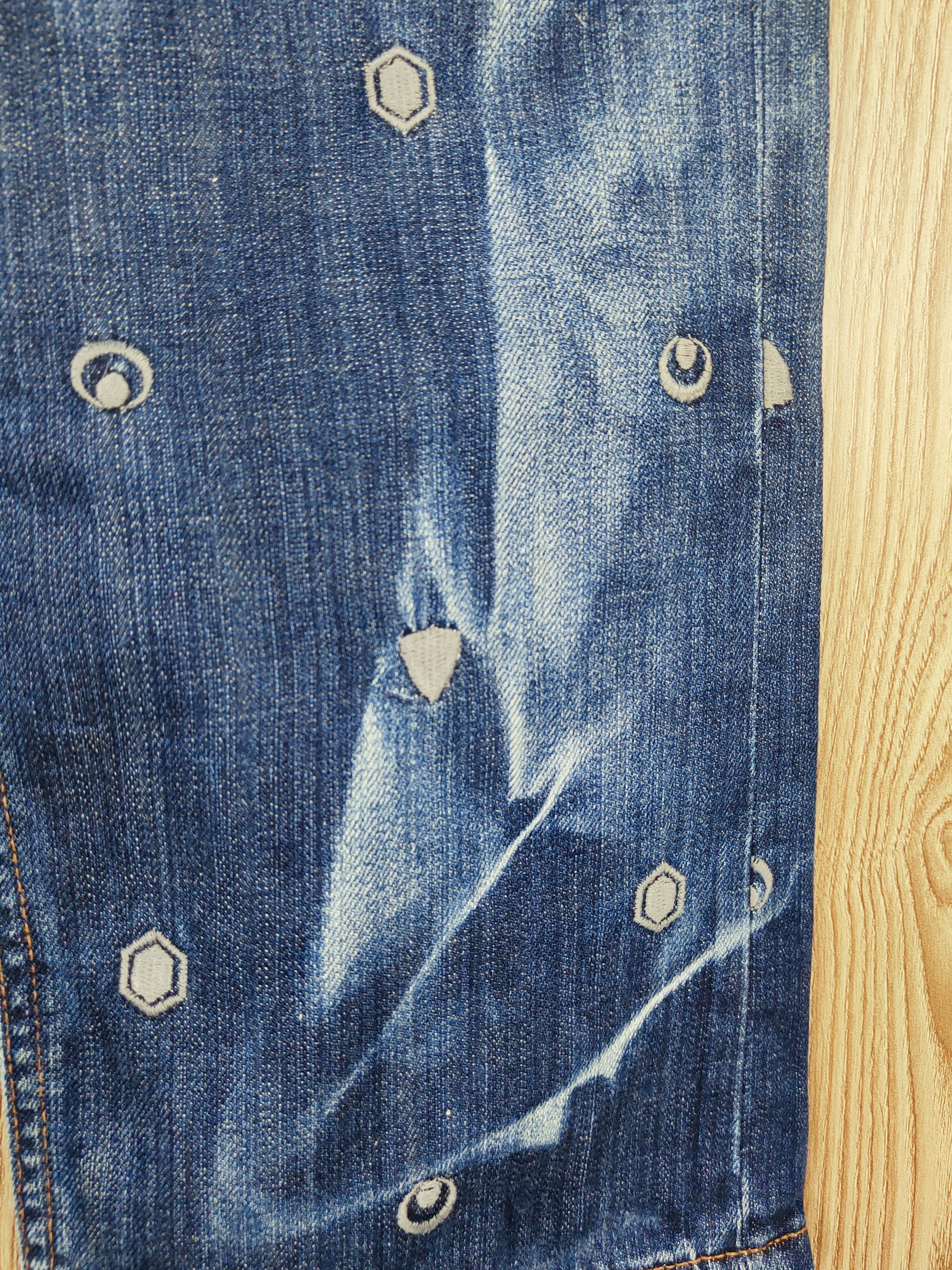 Takeo Kikuchi TK Mixpice Dark Blue Distressed Ripped Jeans #W343 Size US 30 / EU 46 - 6 Thumbnail