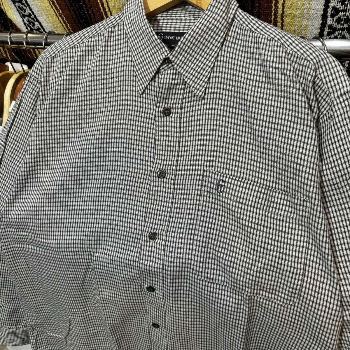 Gianni Valentino × Valentino Gianni Valentino Plaid Button-Up Ls shirt Size US L / EU 52-54 / 3 - 2 Thumbnail
