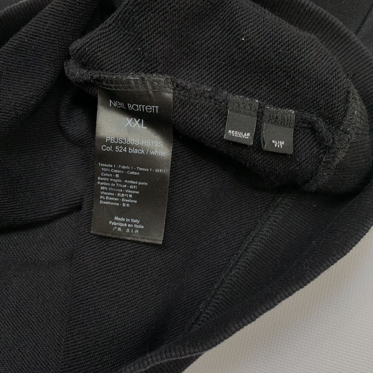 Neil Barrett Neil Barrett Military Star Sweatshirt Black Logo Size XXL Size US XXL / EU 58 / 5 - 6 Thumbnail