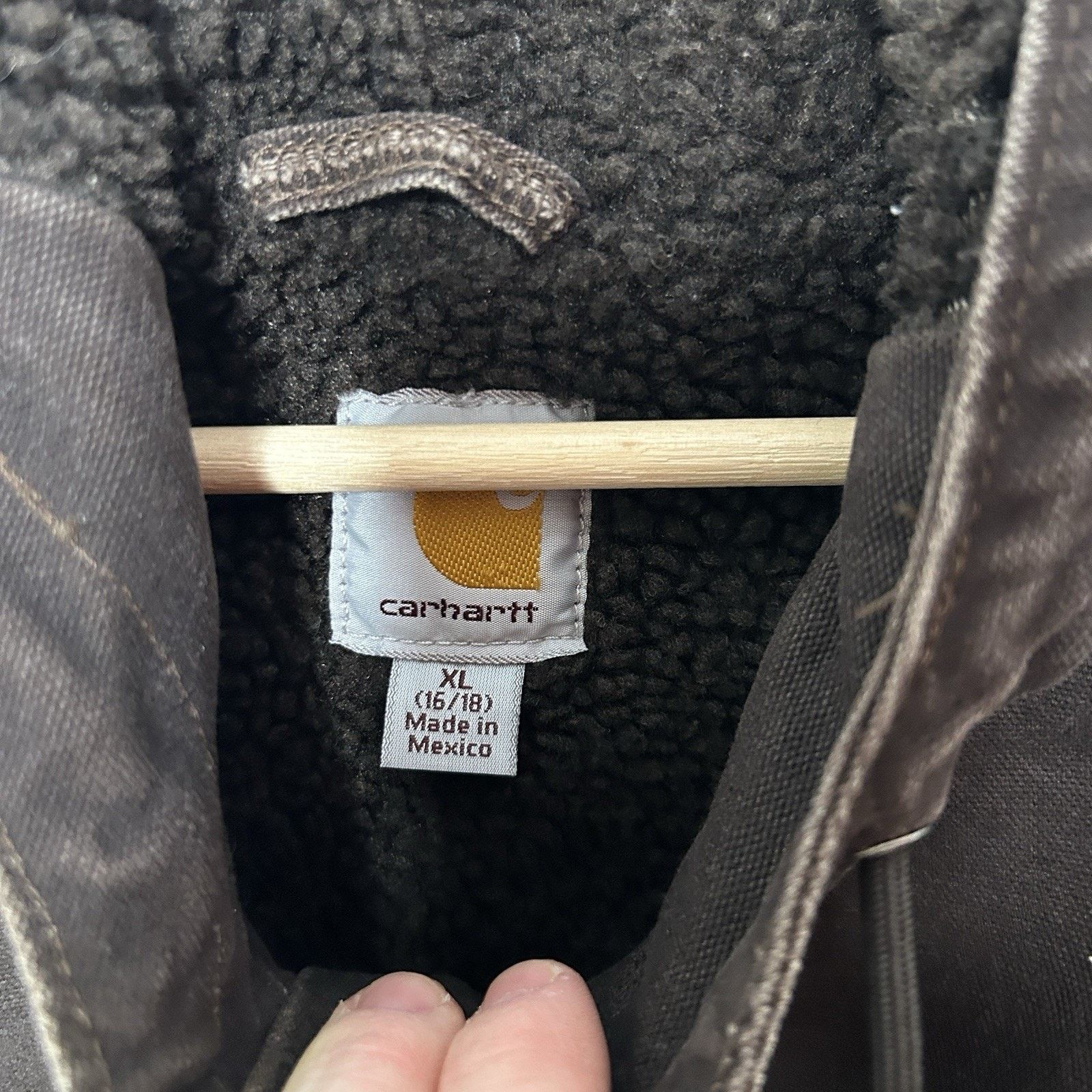 Carhartt Carhartt Sandstone Sherpa-Lined Berkley Jacket “Dark Brown” Size XL / US 12-14 / IT 48-50 - 11 Thumbnail