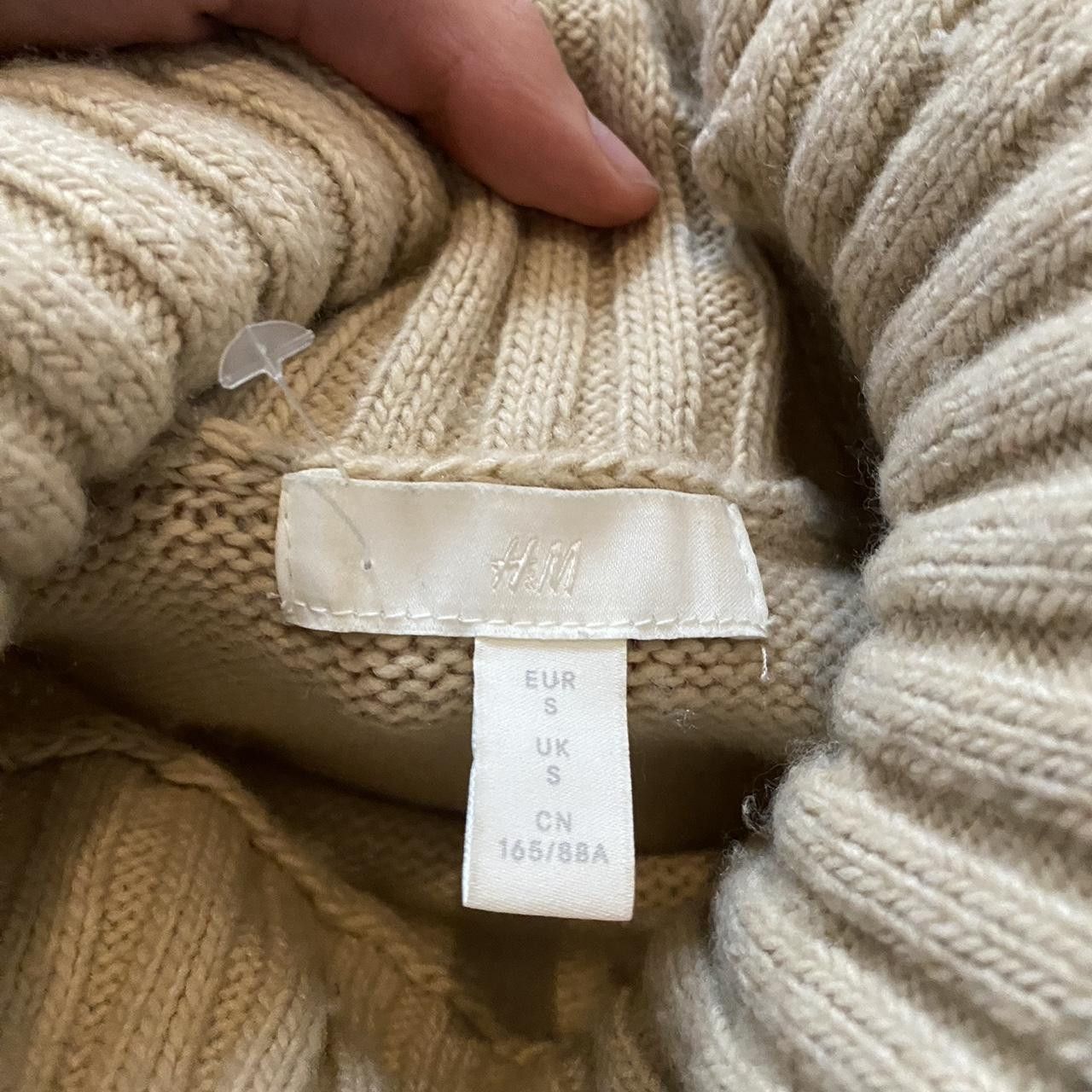 H&M Cream and white turtleneck sweater #winterknits Size US S / EU 44-46 / 1 - 4 Thumbnail