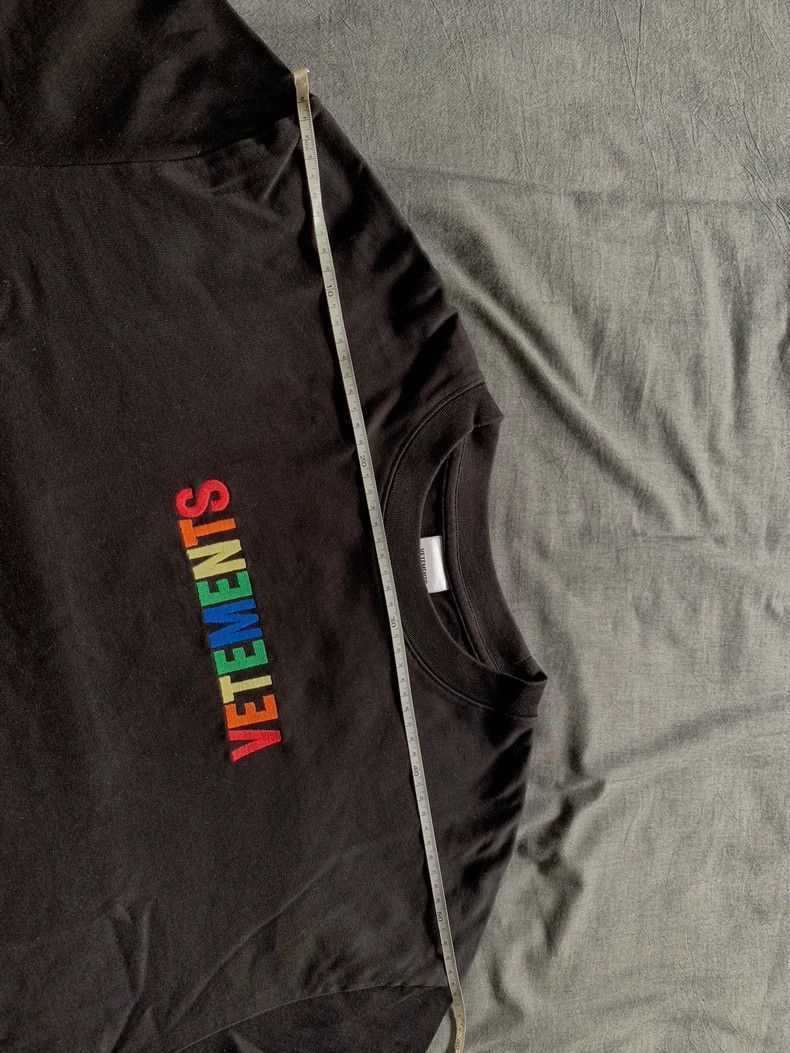 Vetements VETEMENTS Rainbow slogan short sleeve 2504-Nextarrow Size US M / EU 48-50 / 2 - 8 Thumbnail
