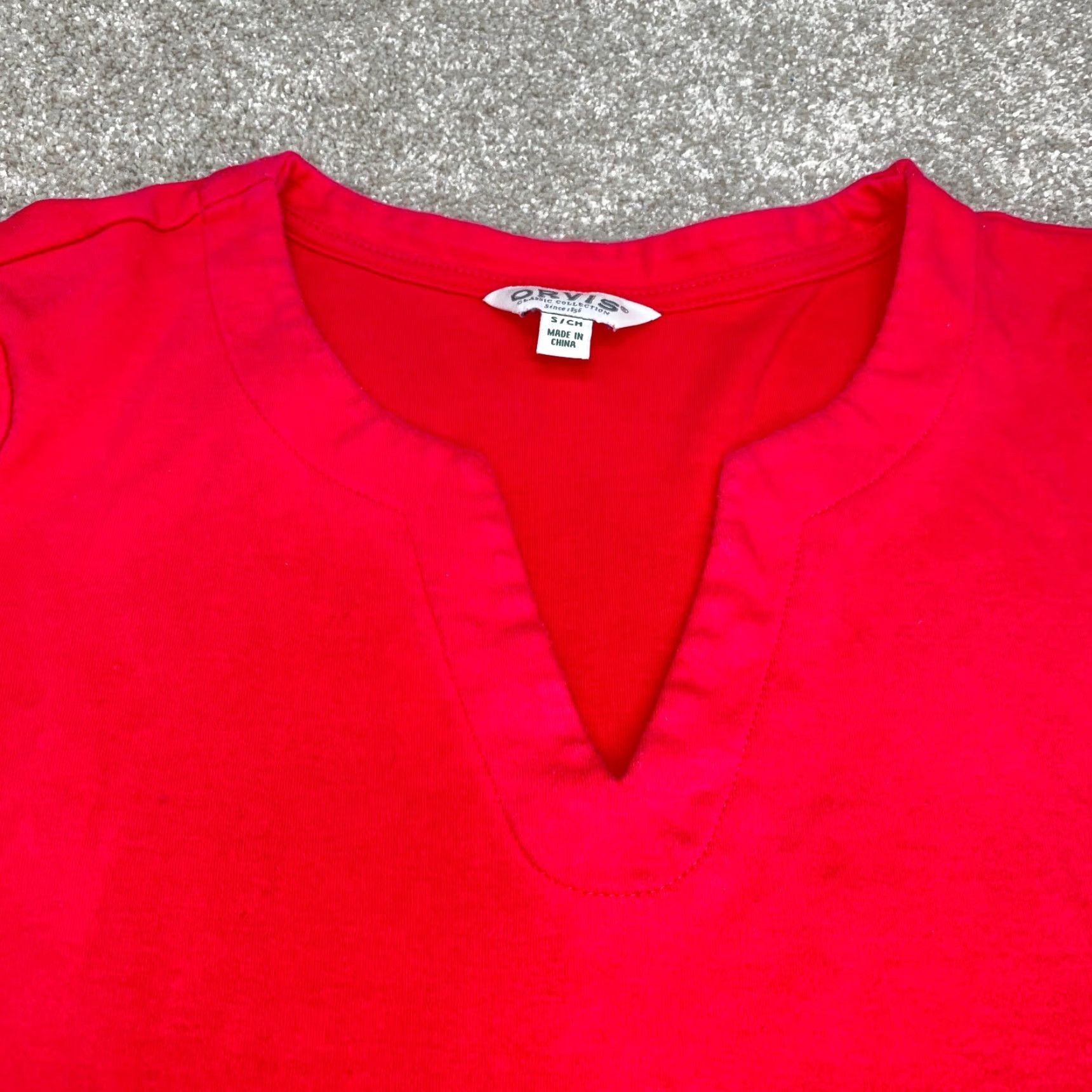 Orvis Orvis V Neck Pullover Shirt Womens Small Red Long Sleeve Casual Outdoors 6945 Size S / US 4 / IT 40 - 4 Thumbnail